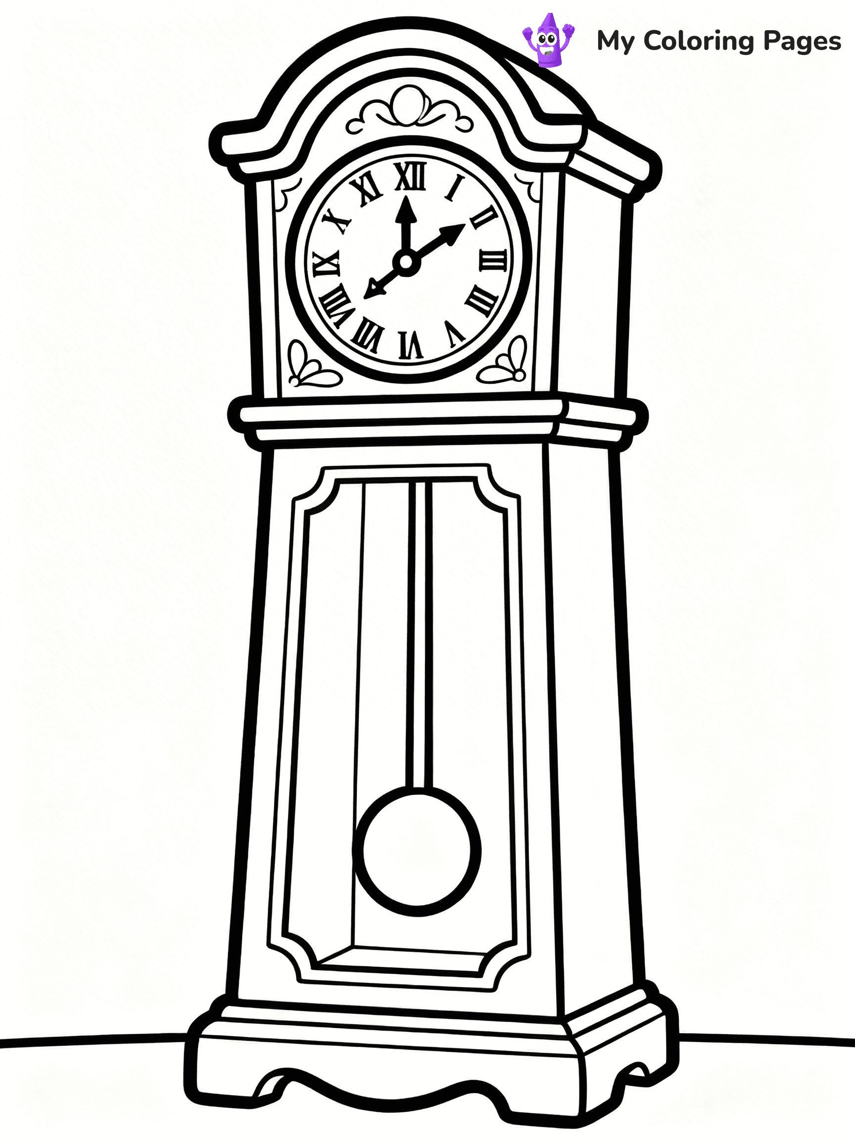 Clock Coloring Pages - 11