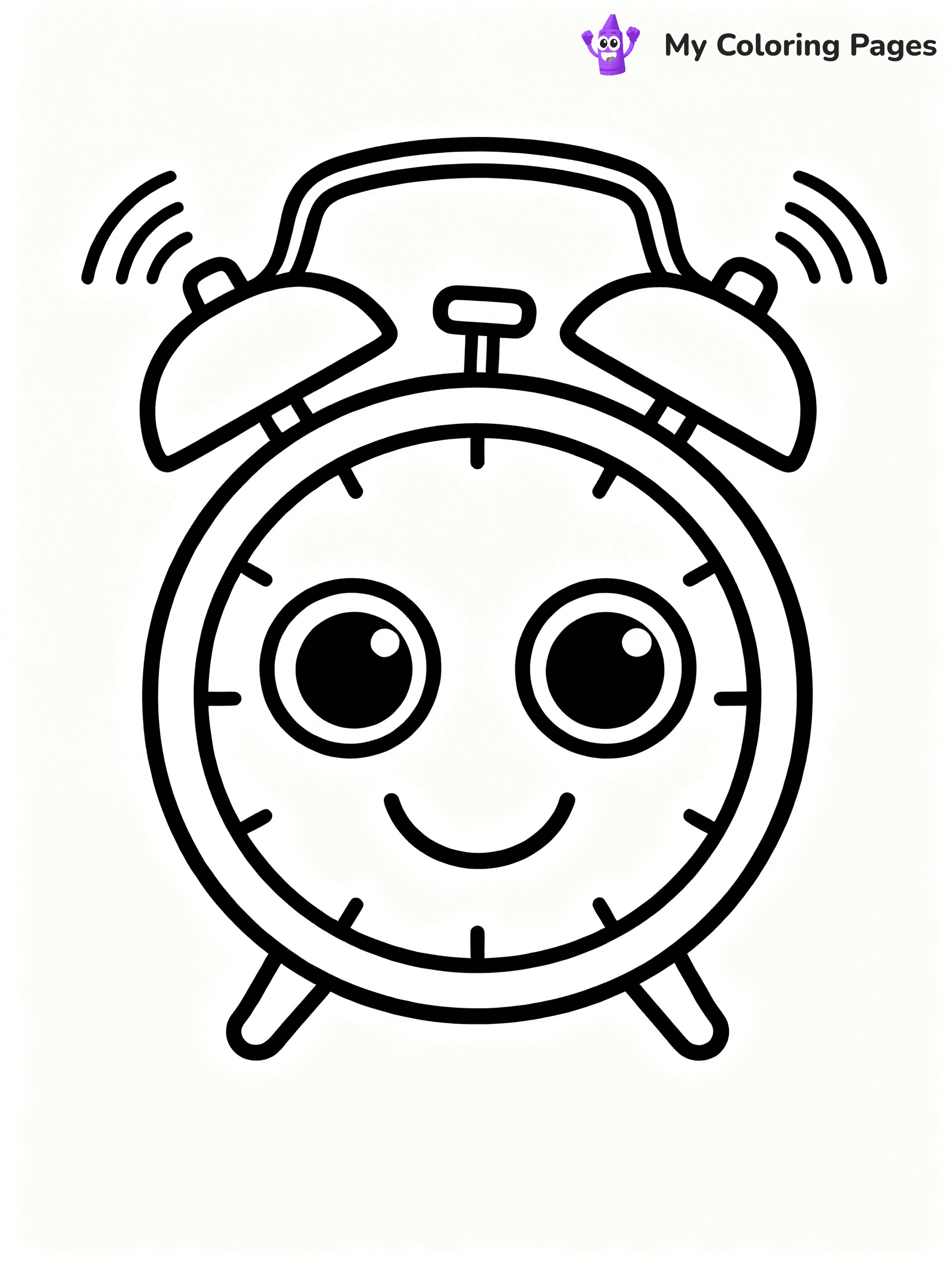 Clock Coloring Pages - 9