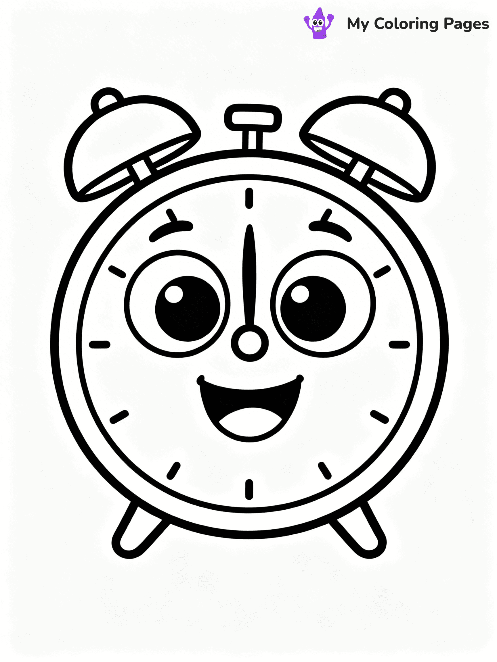 Clock Coloring Pages - 7