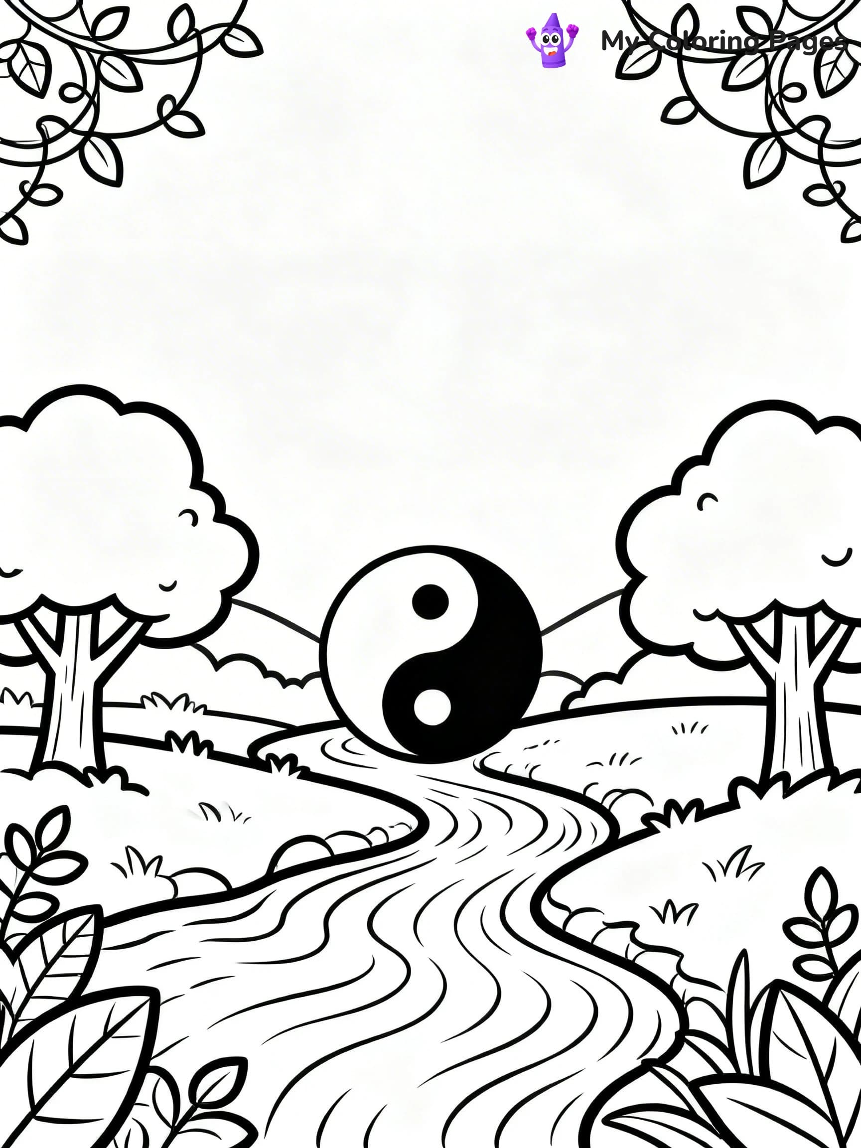 Yin Yang Coloring Pages - 21