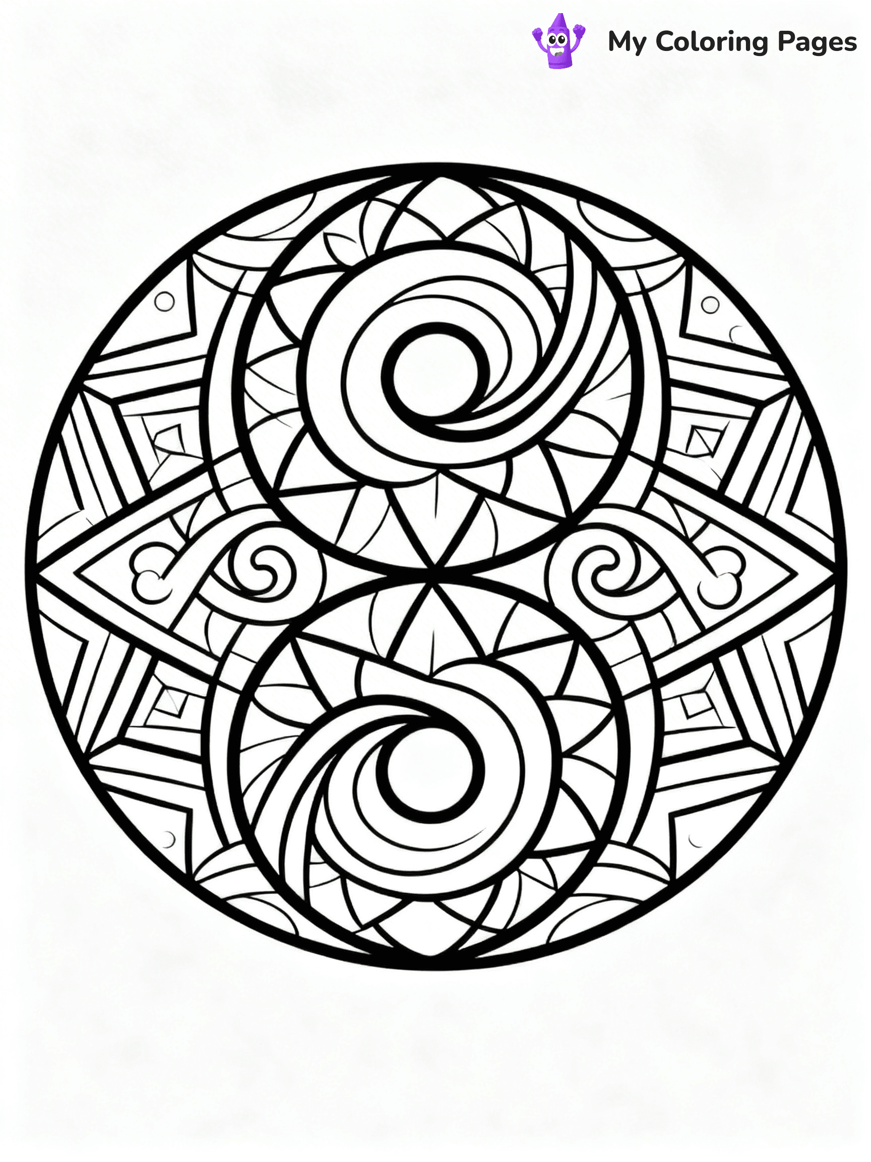 Yin Yang Coloring Pages - 19