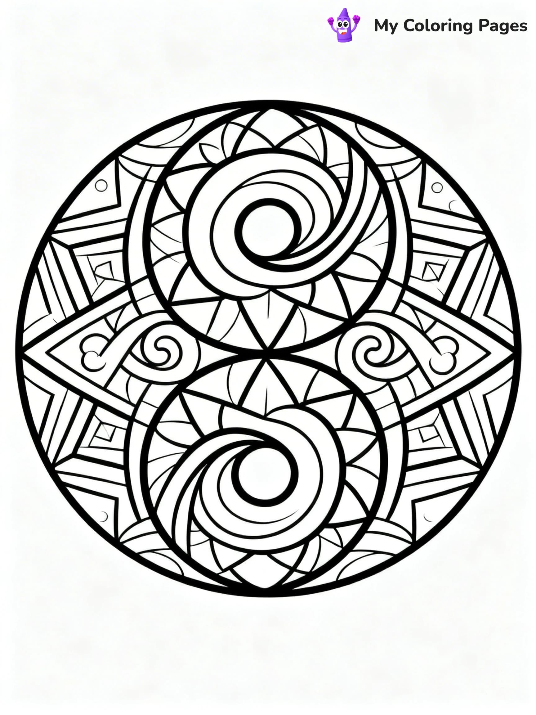 Yin Yang Coloring Pages - 18
