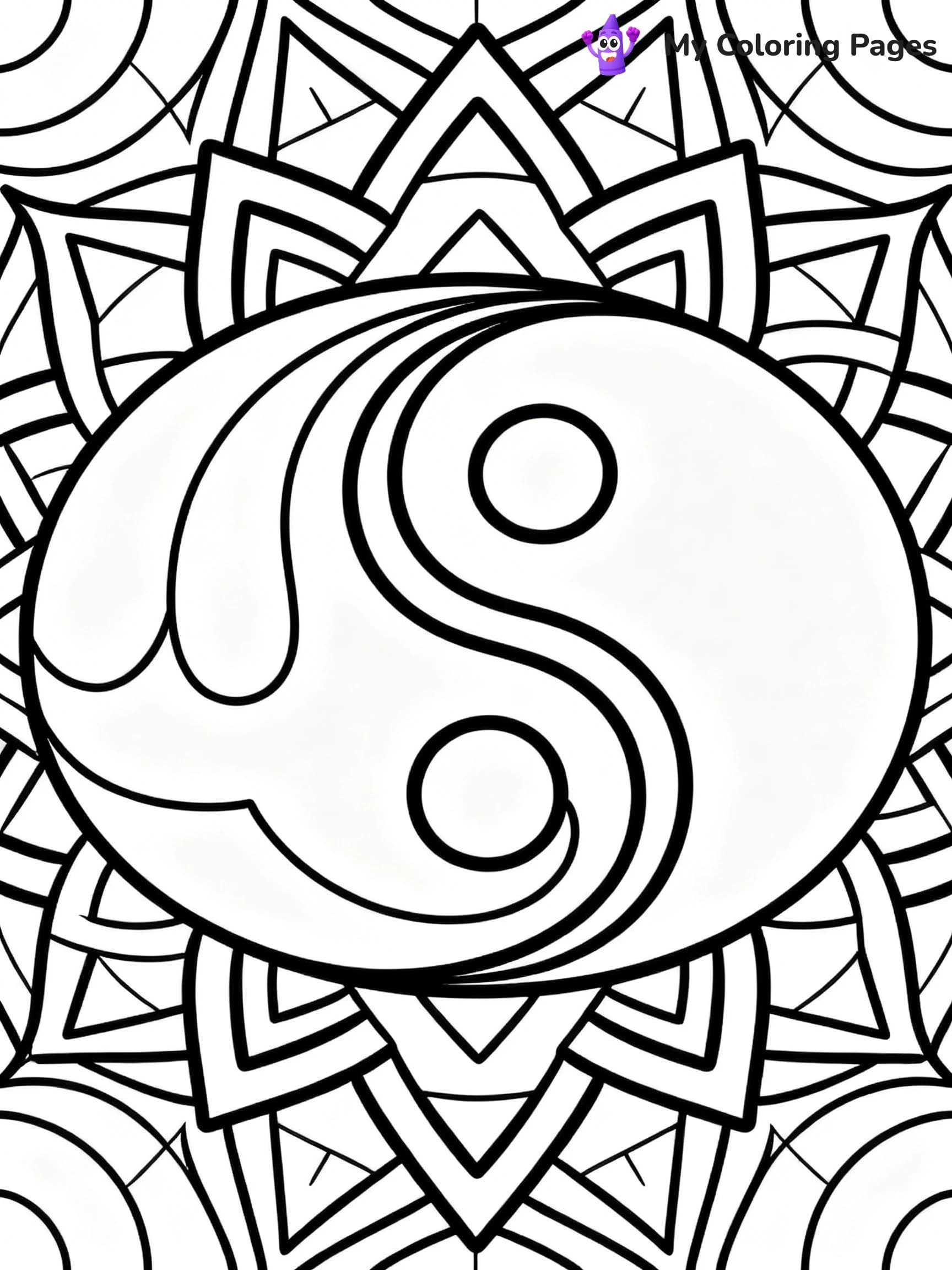 Yin Yang Coloring Pages - 15