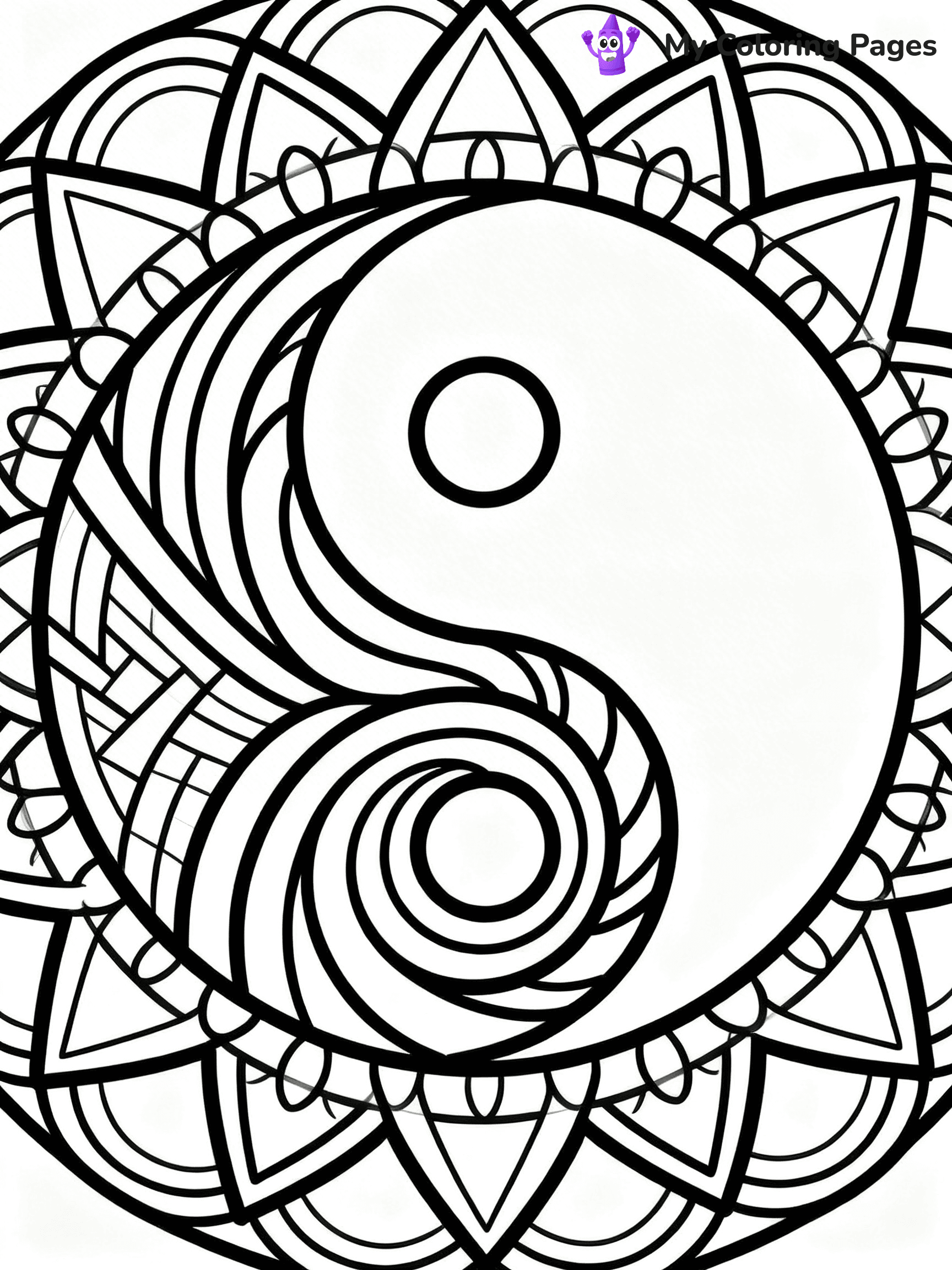 Yin Yang Coloring Pages - 15