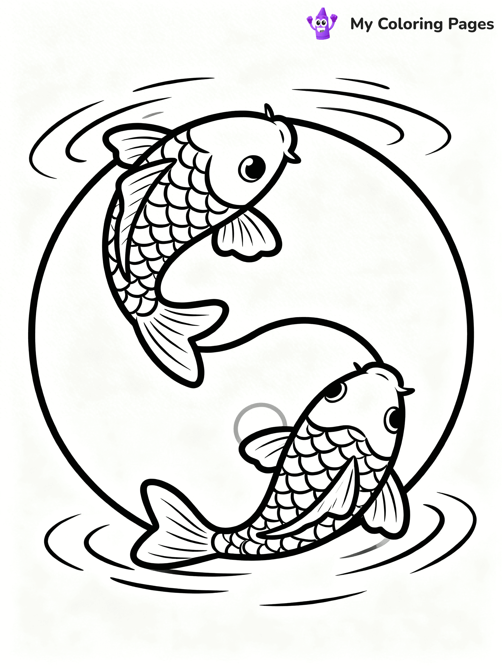 Yin Yang Coloring Pages - 12