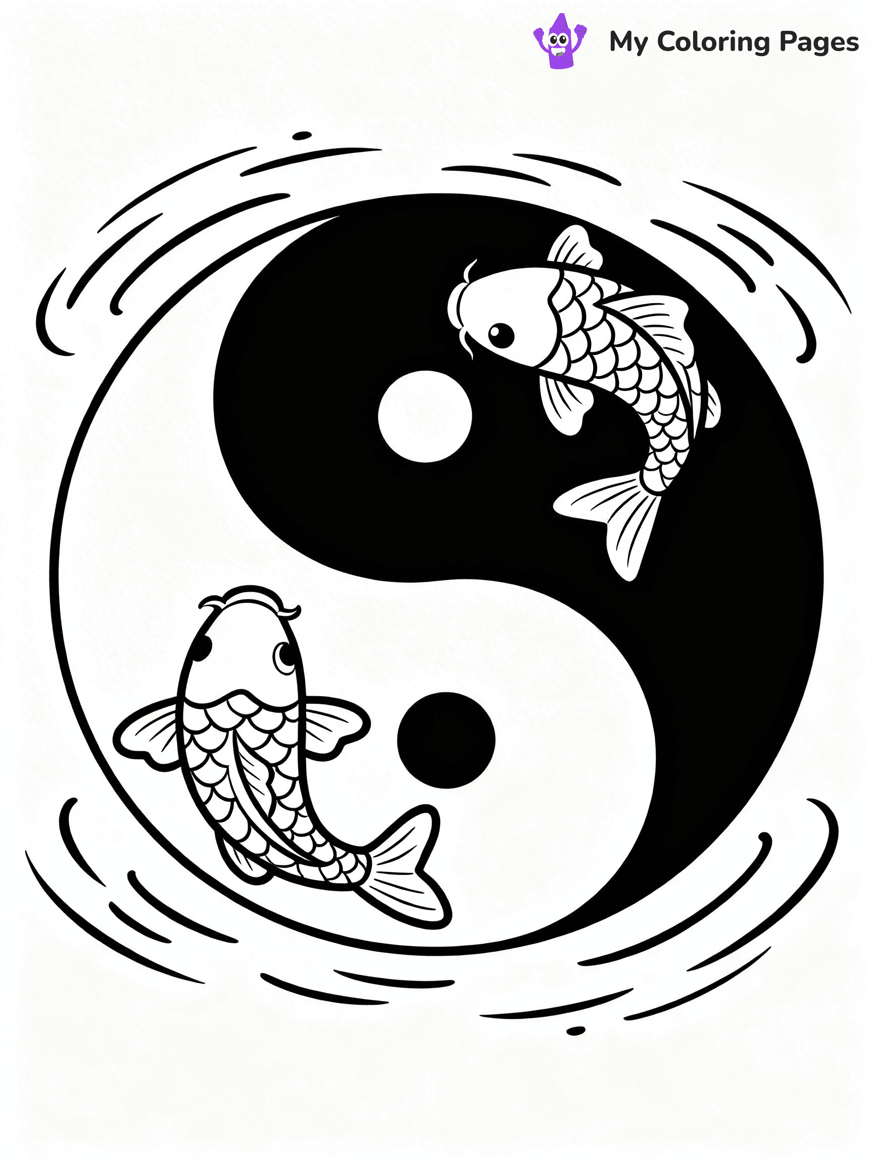 Yin Yang Coloring Pages - 11