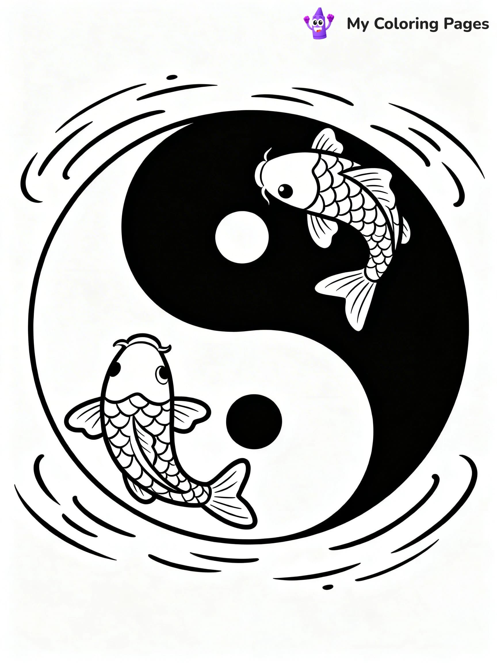 Yin Yang Coloring Pages - 10