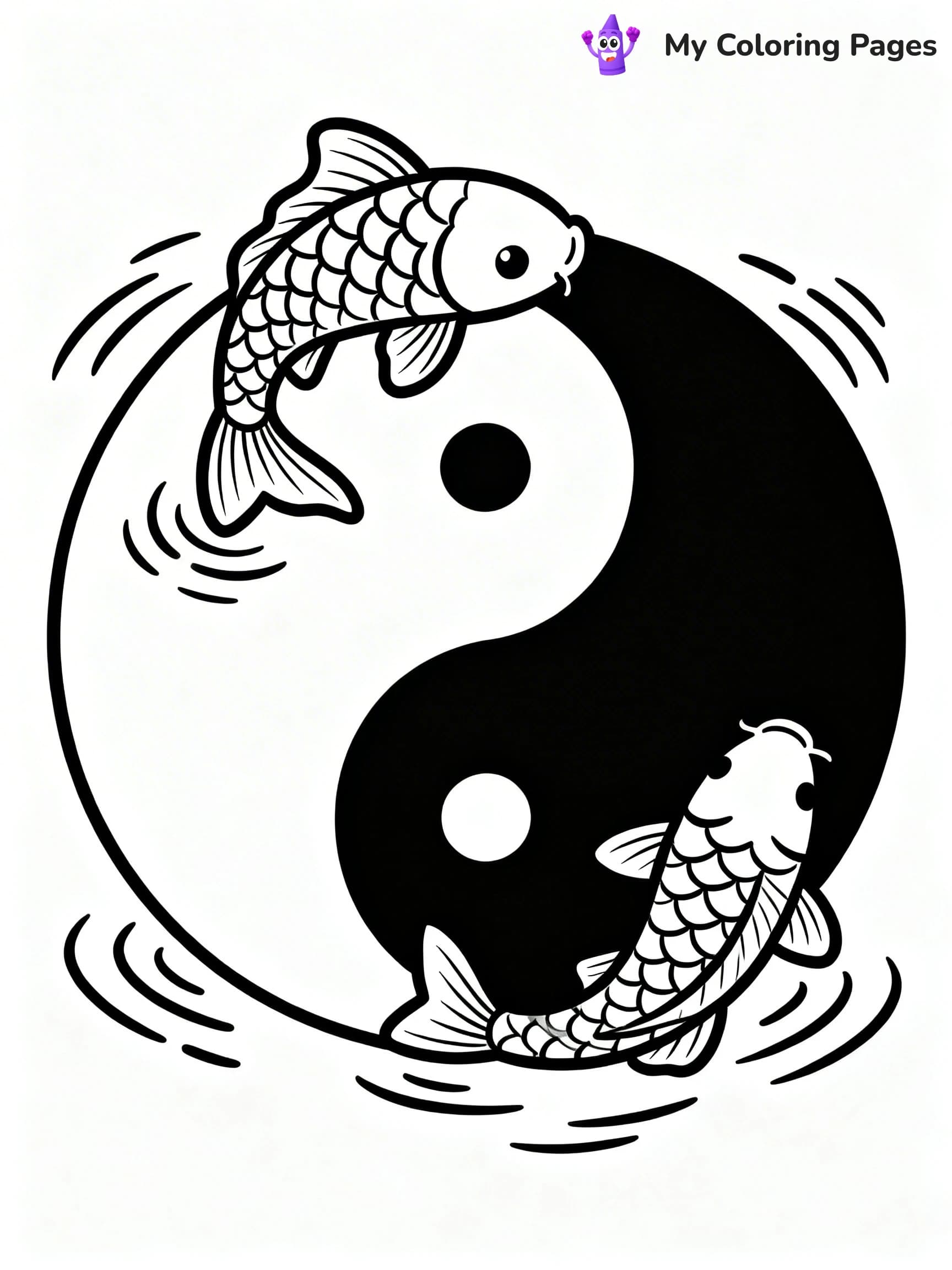 Yin Yang Coloring Pages - 8