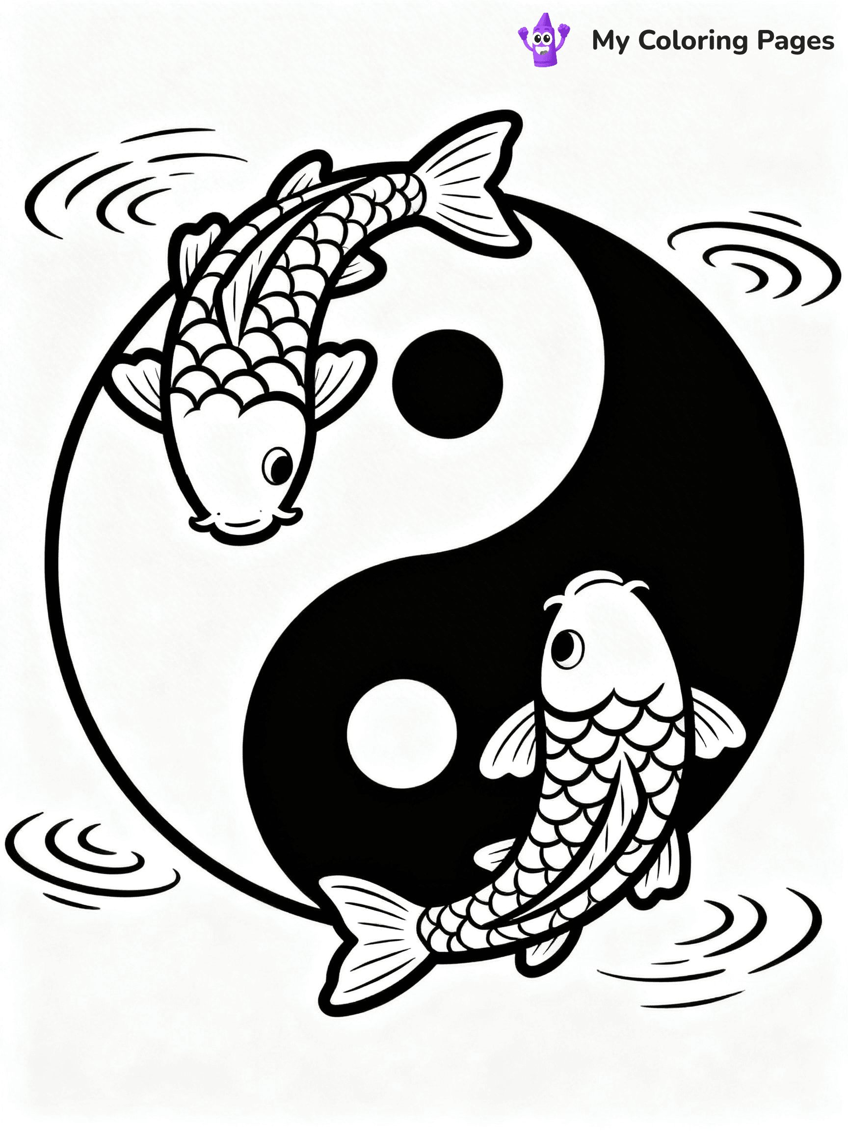 Yin Yang Coloring Pages - 7