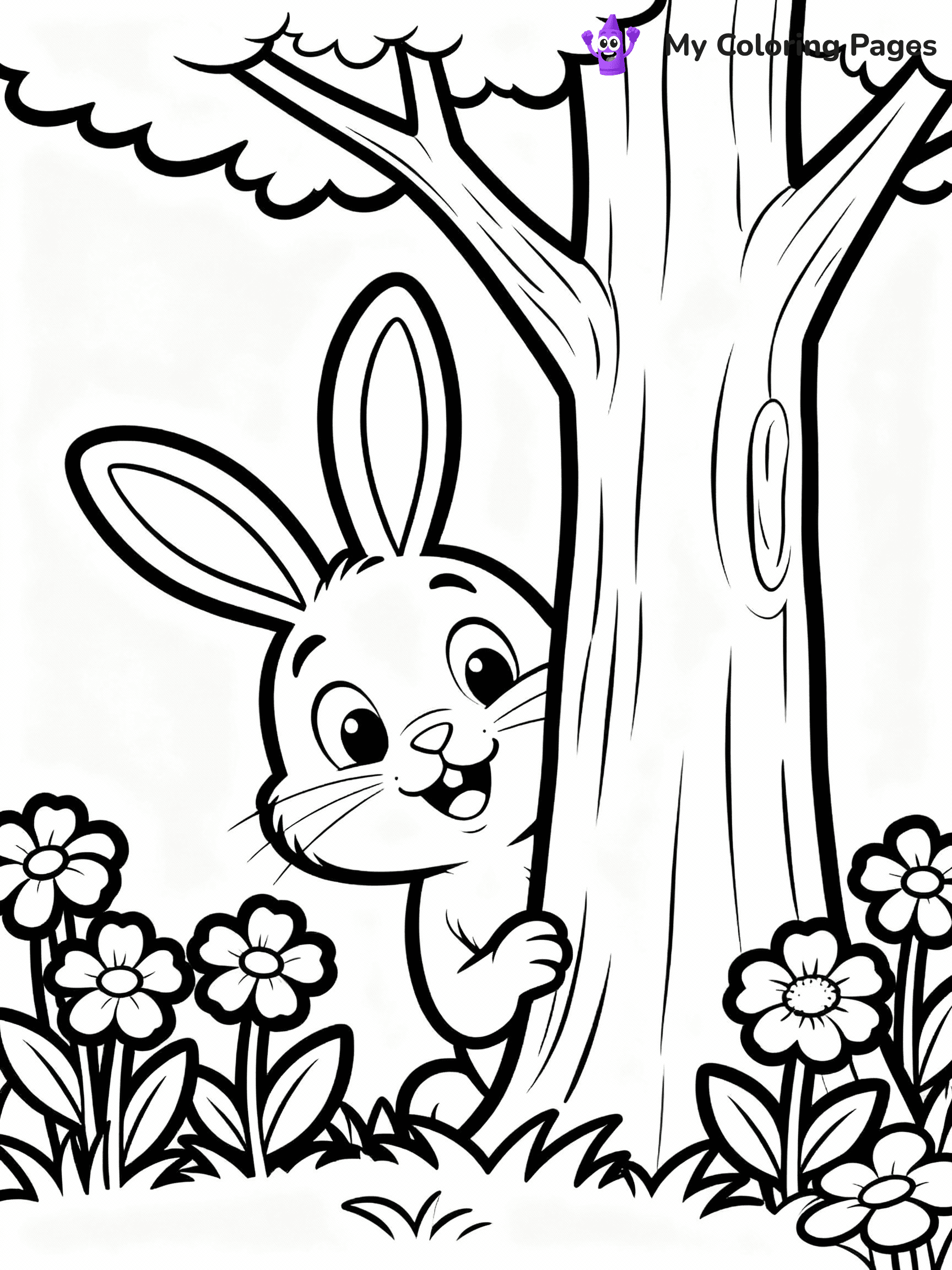 Easter Bunny Coloring Pages - 40