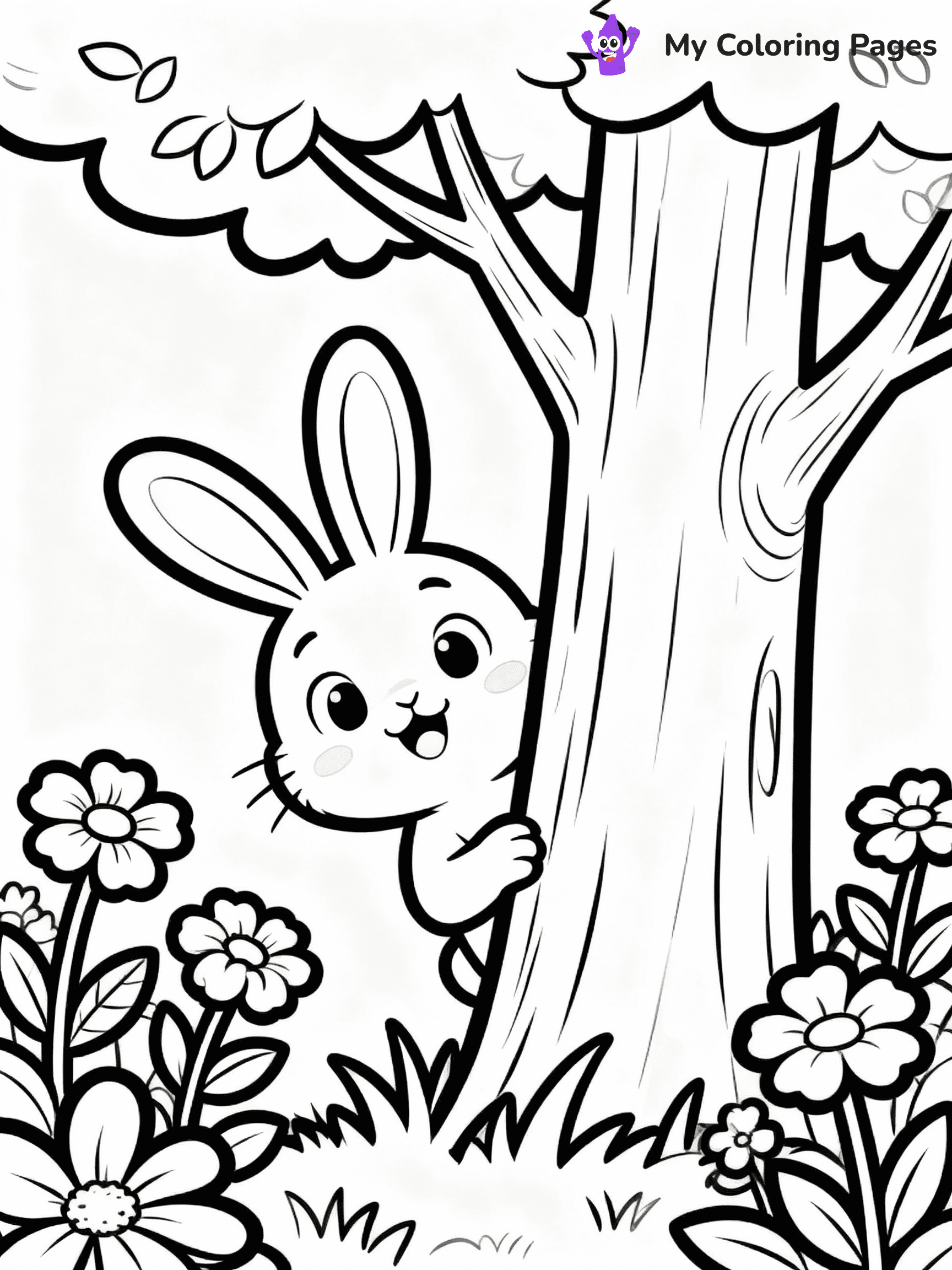 Easter Bunny Coloring Pages - 38