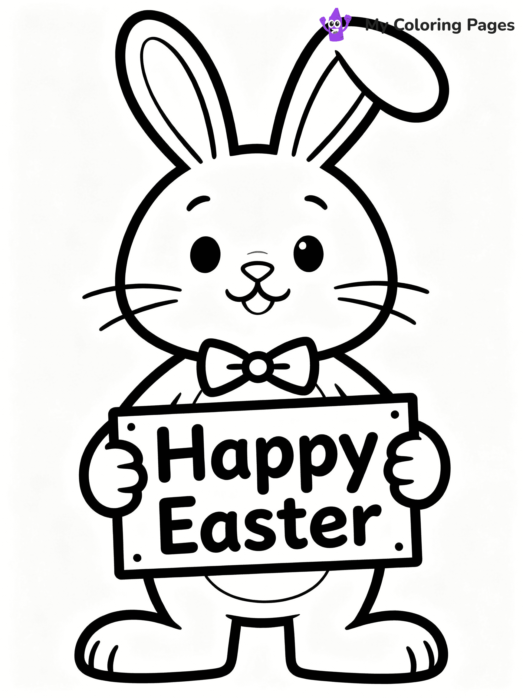 Easter Bunny Coloring Pages - 27