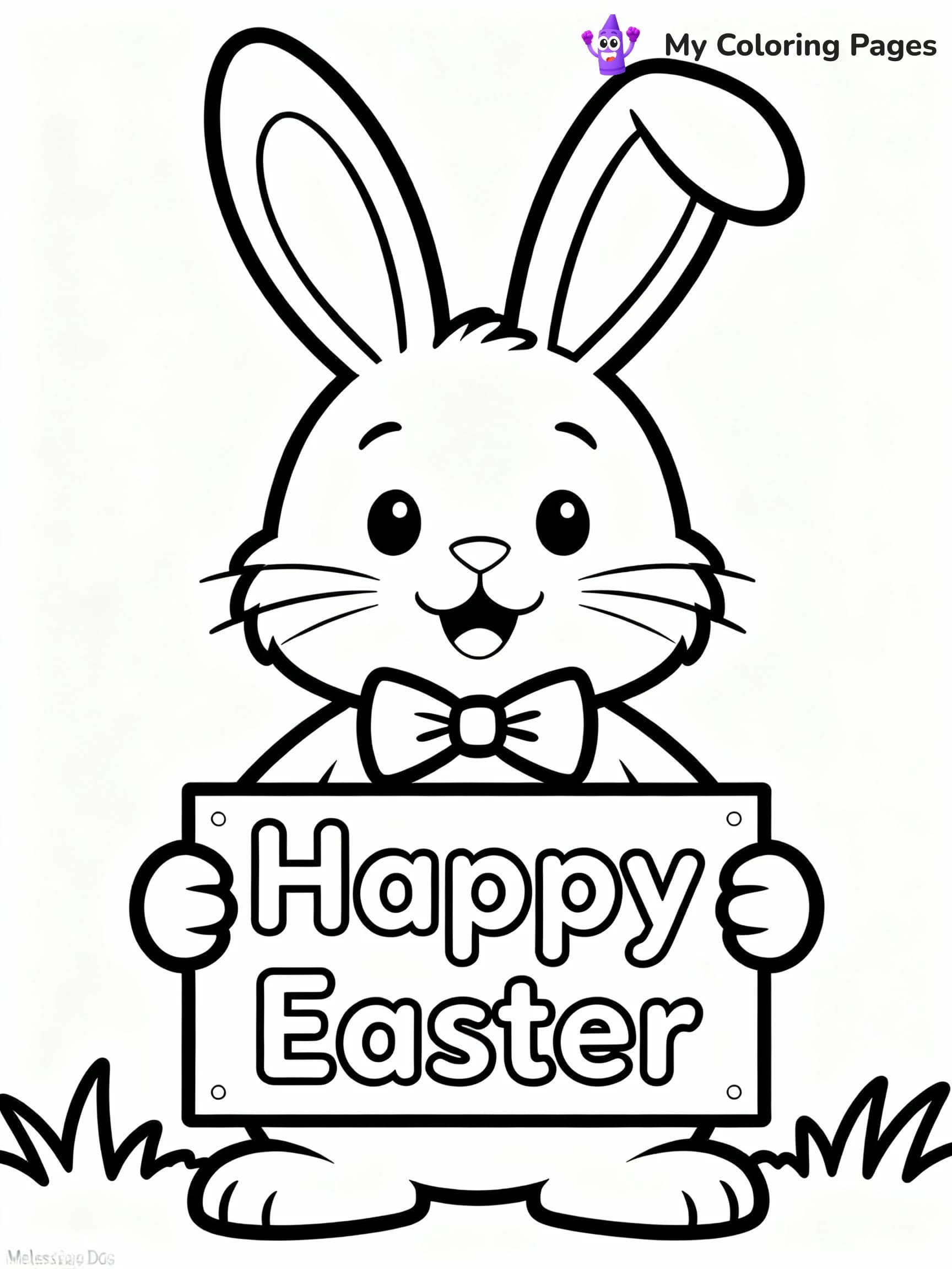 Easter Bunny Coloring Pages - 24
