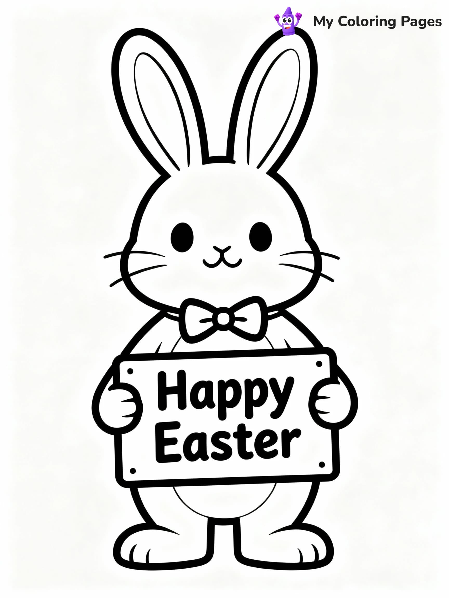 Easter Bunny Coloring Pages - 23