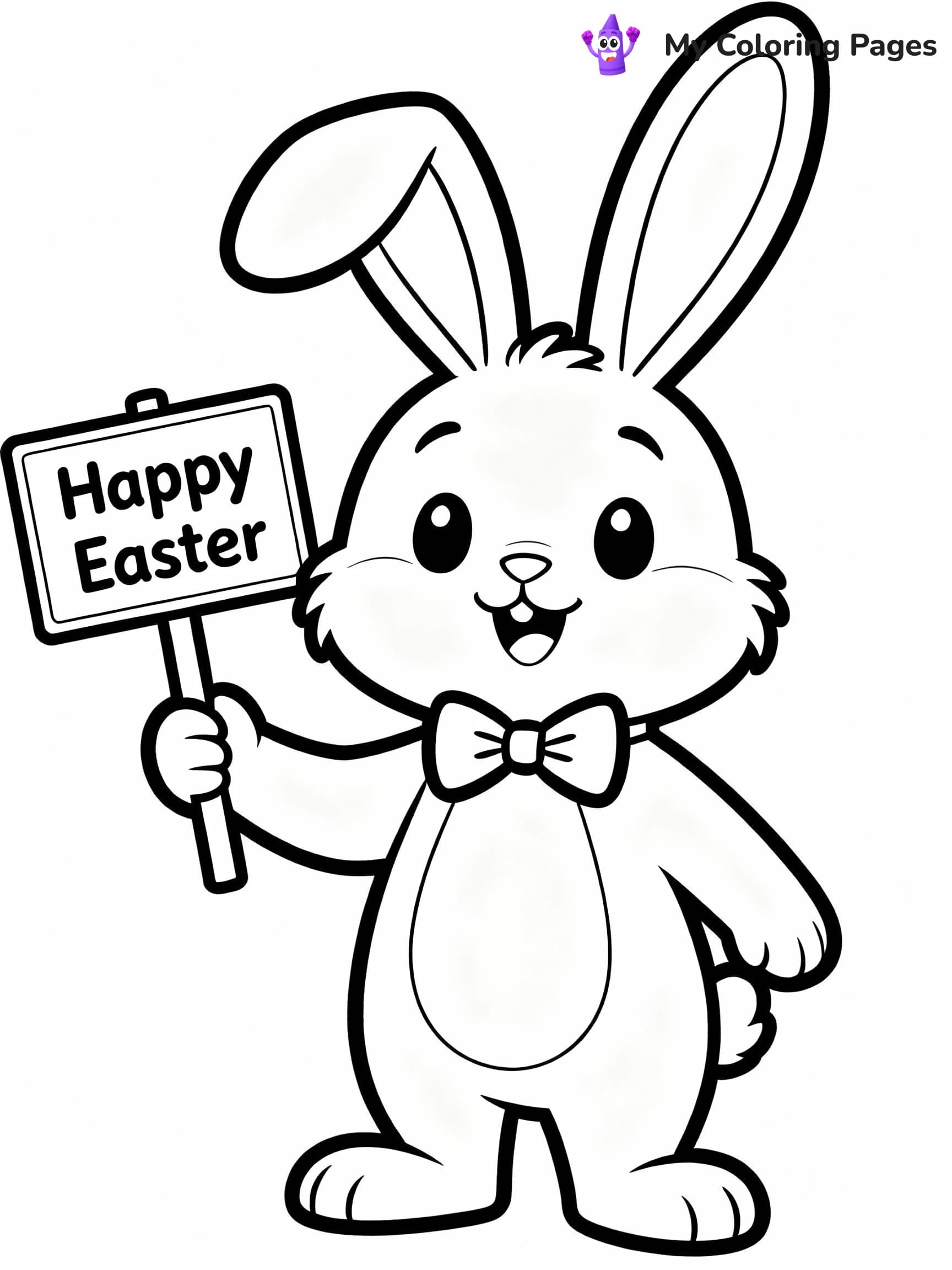 Easter Bunny Coloring Pages - 22
