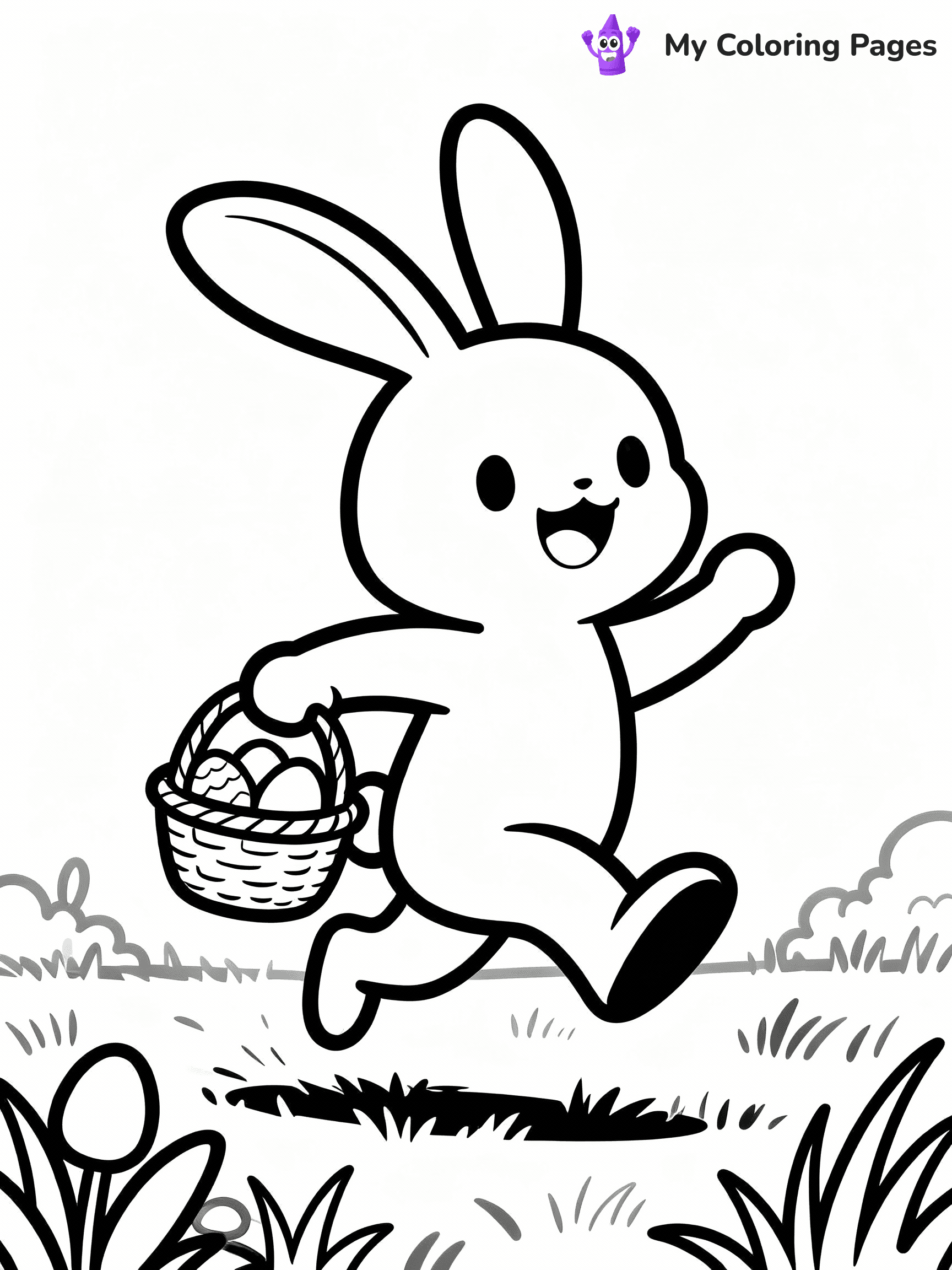 Easter Bunny Coloring Pages - 21