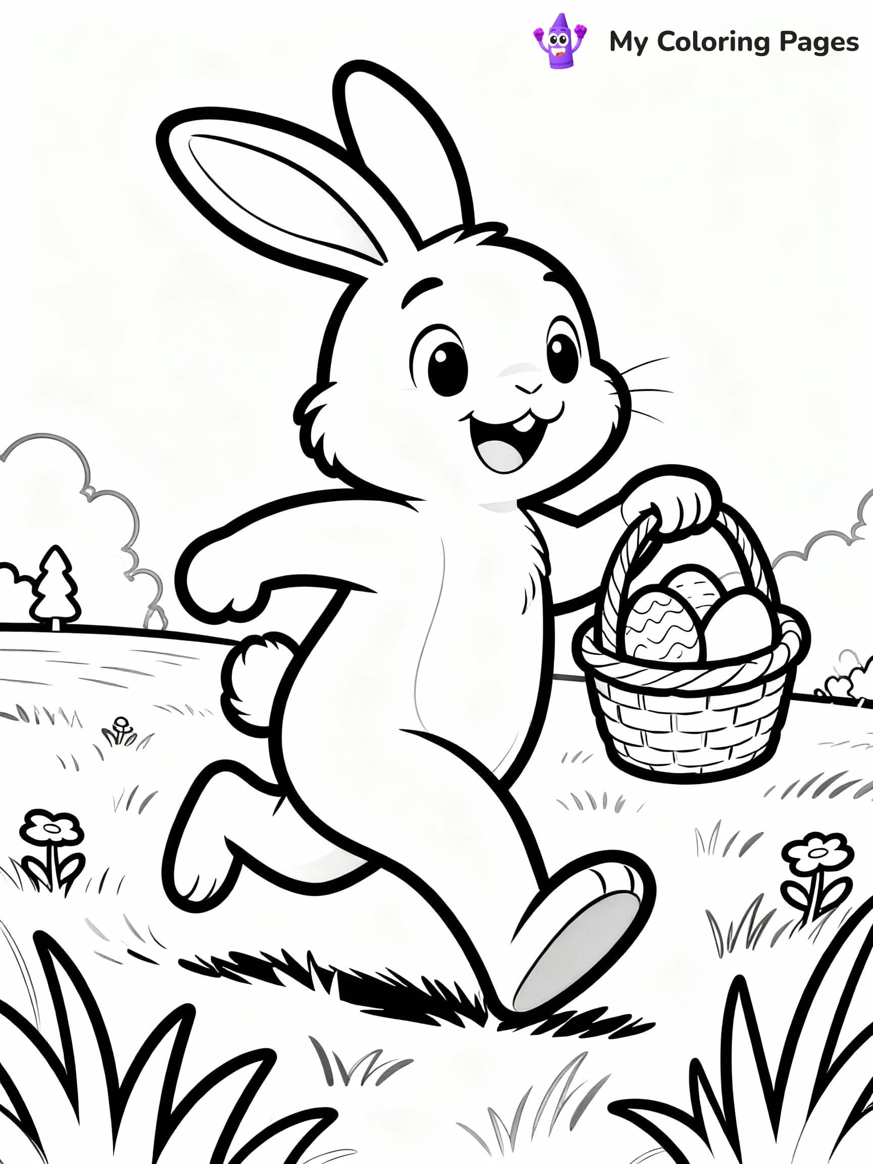 Easter Bunny Coloring Pages - 20