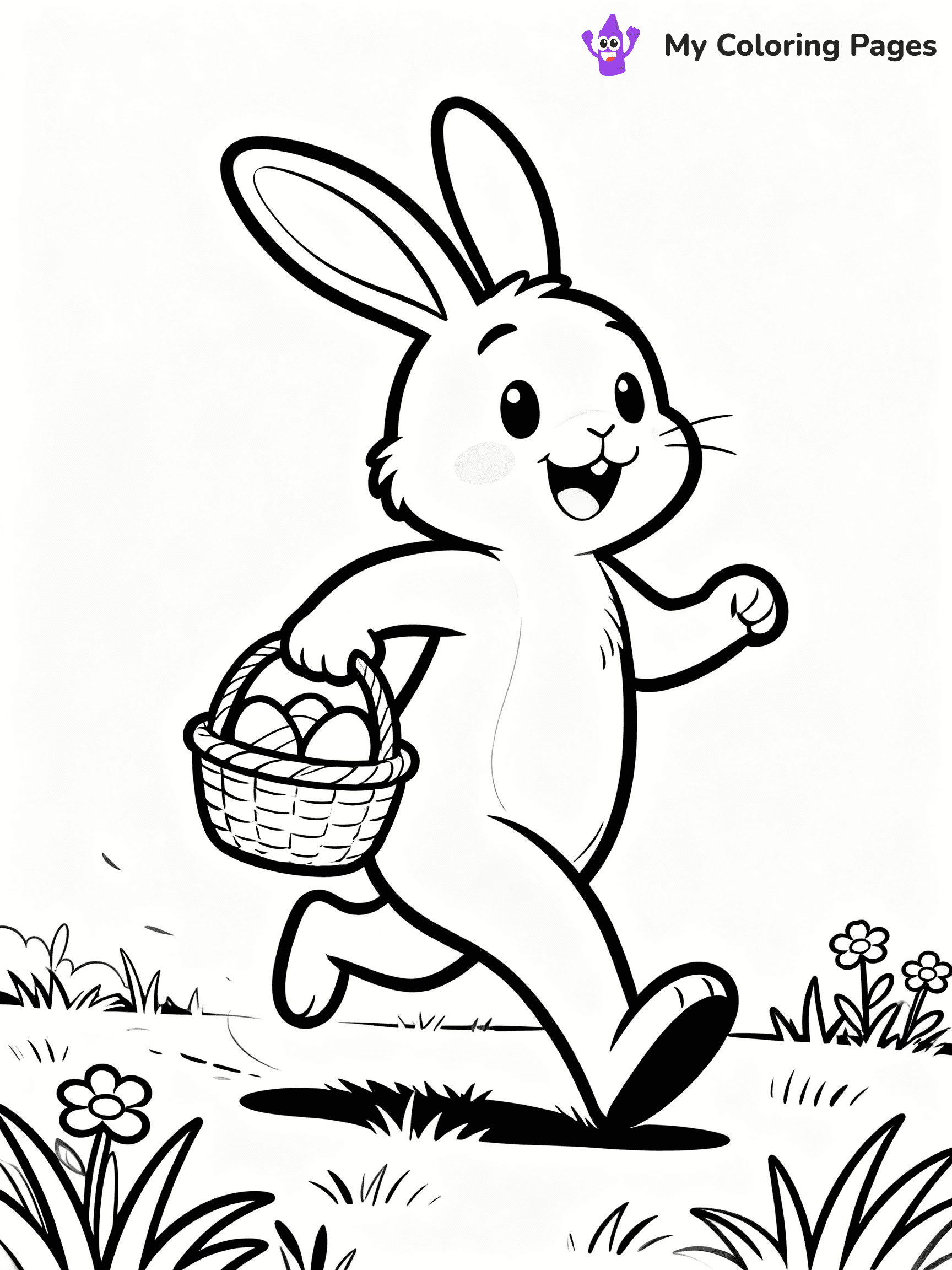 Easter Bunny Coloring Pages - 18