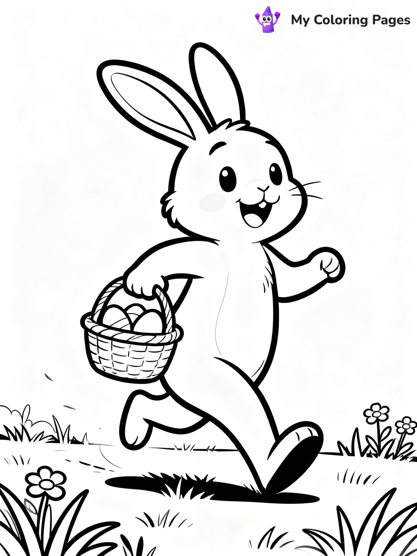 Easter Bunny Coloring Pages - 18