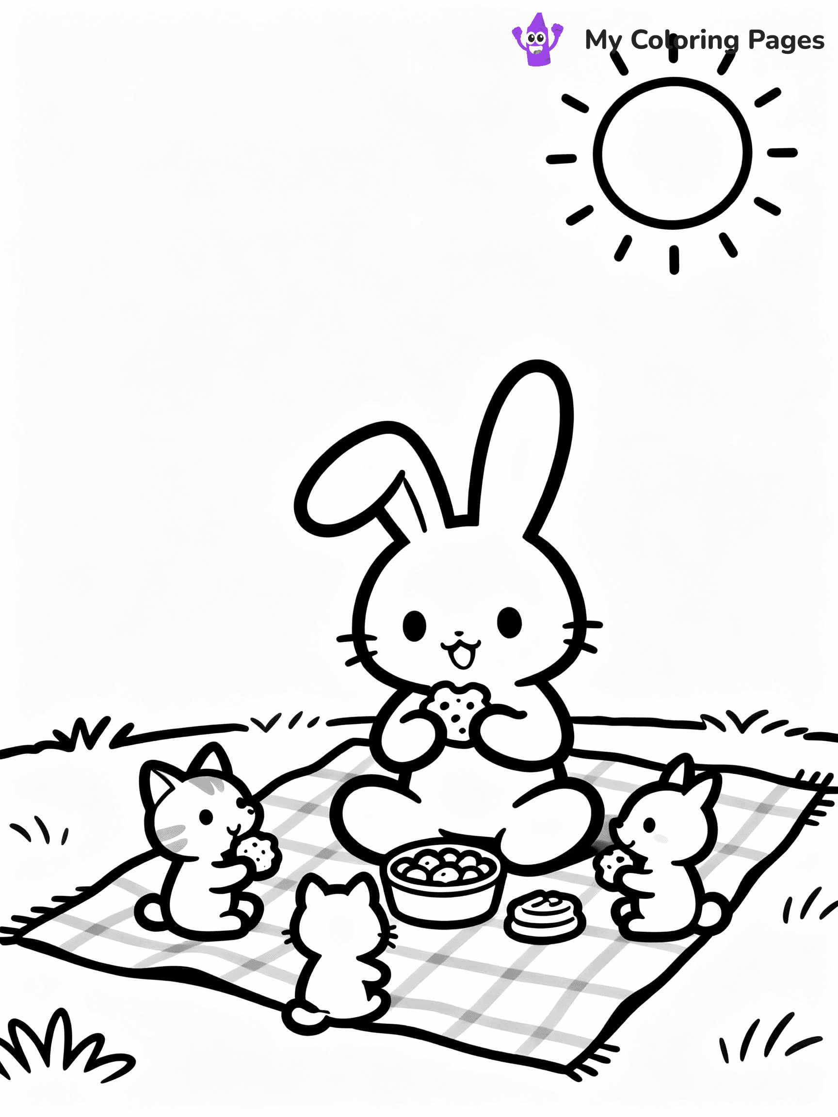 Easter Bunny Coloring Pages - 17