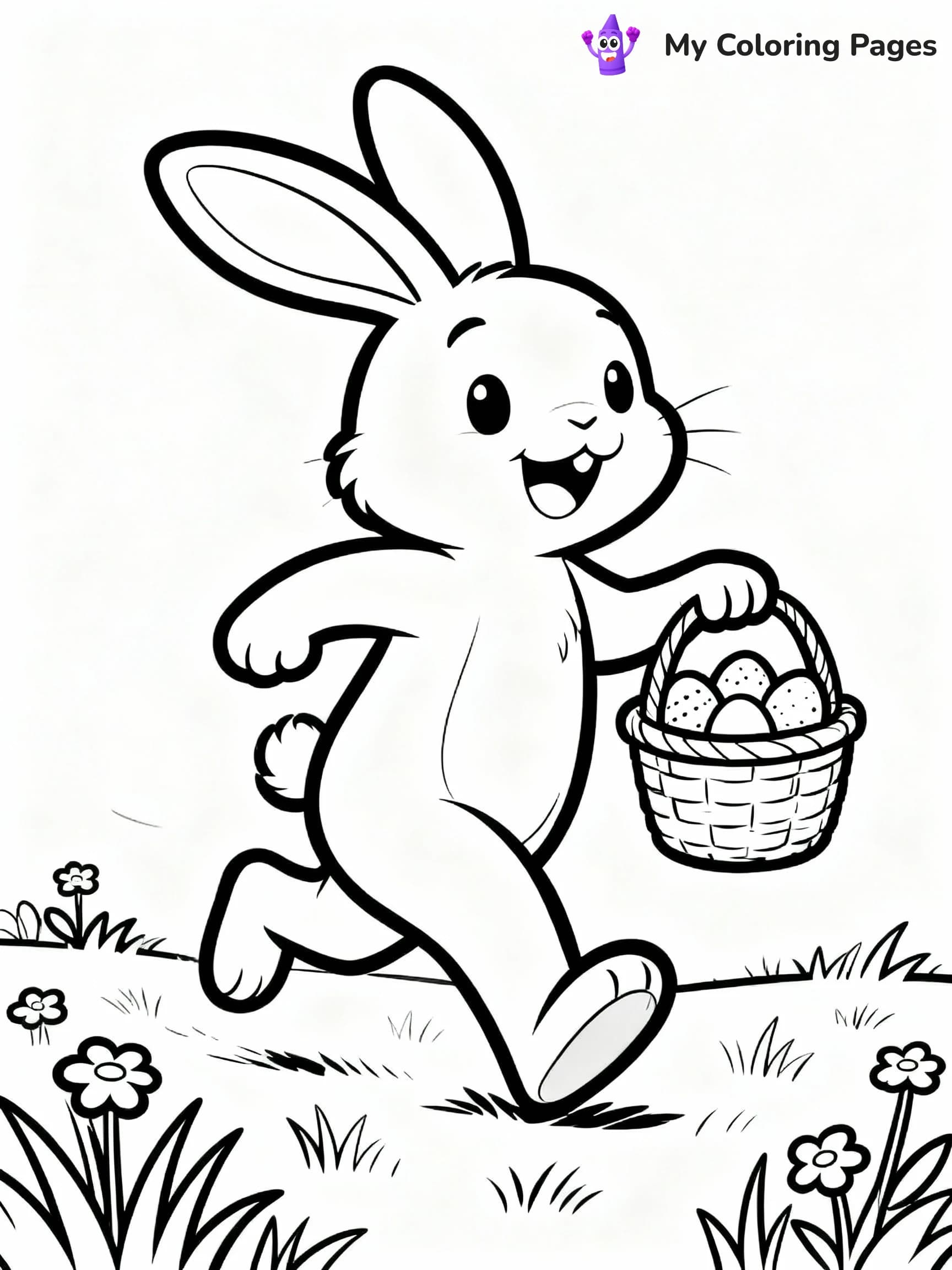 Easter Bunny Coloring Pages - 16