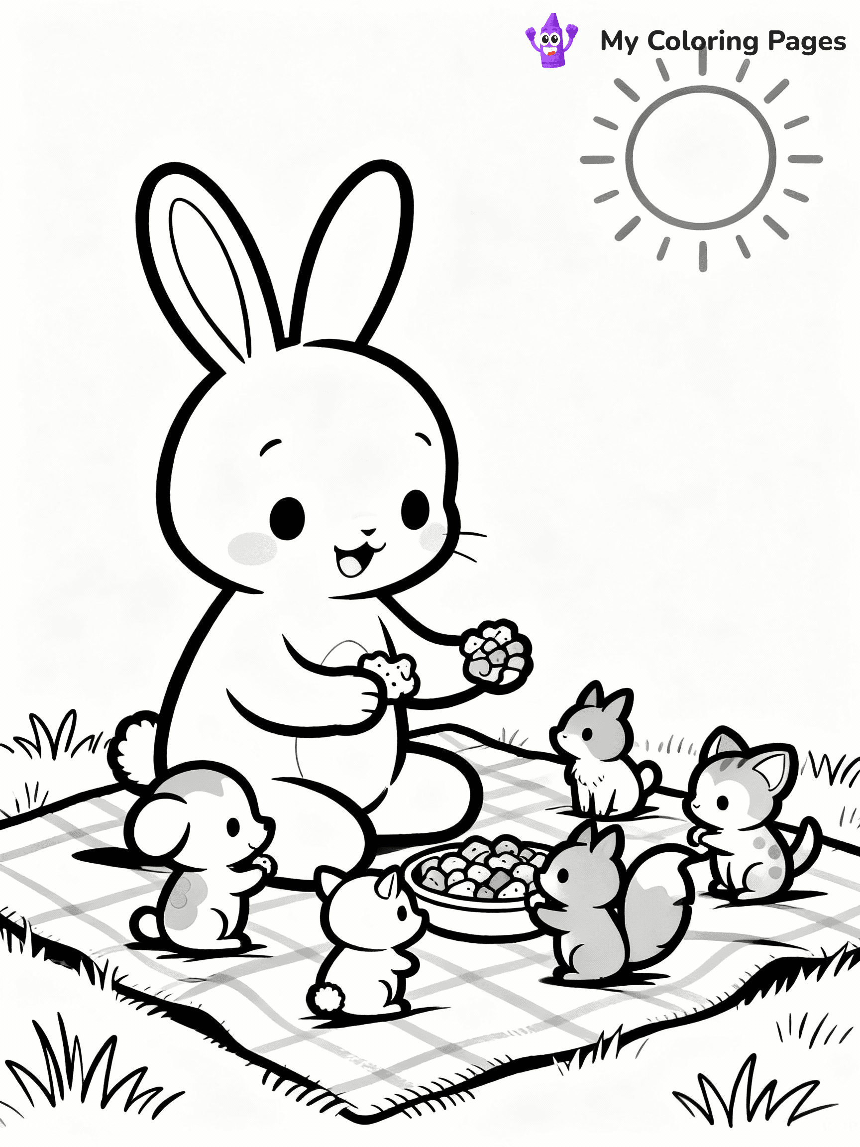 Easter Bunny Coloring Pages - 15