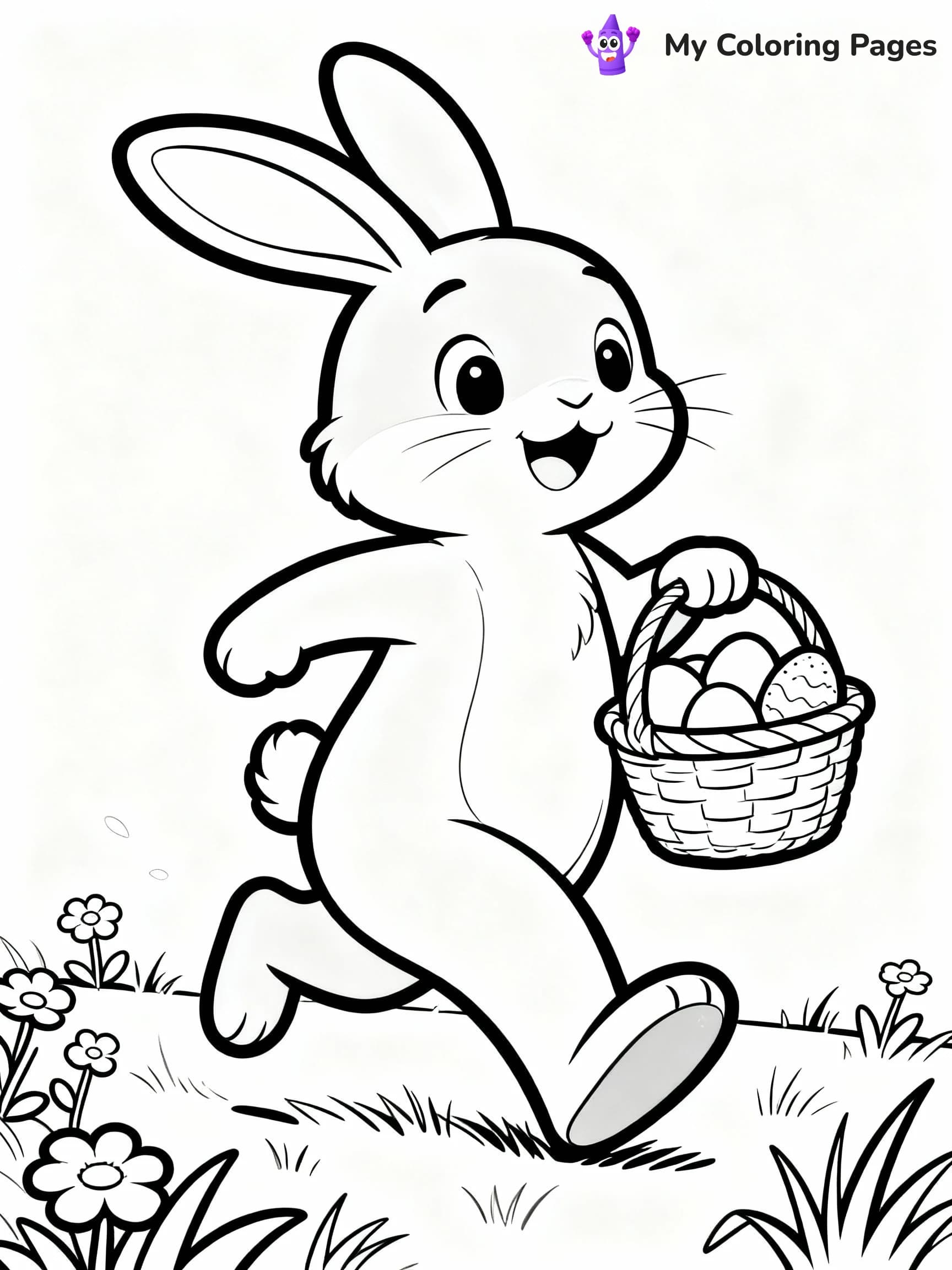 Easter Bunny Coloring Pages - 14