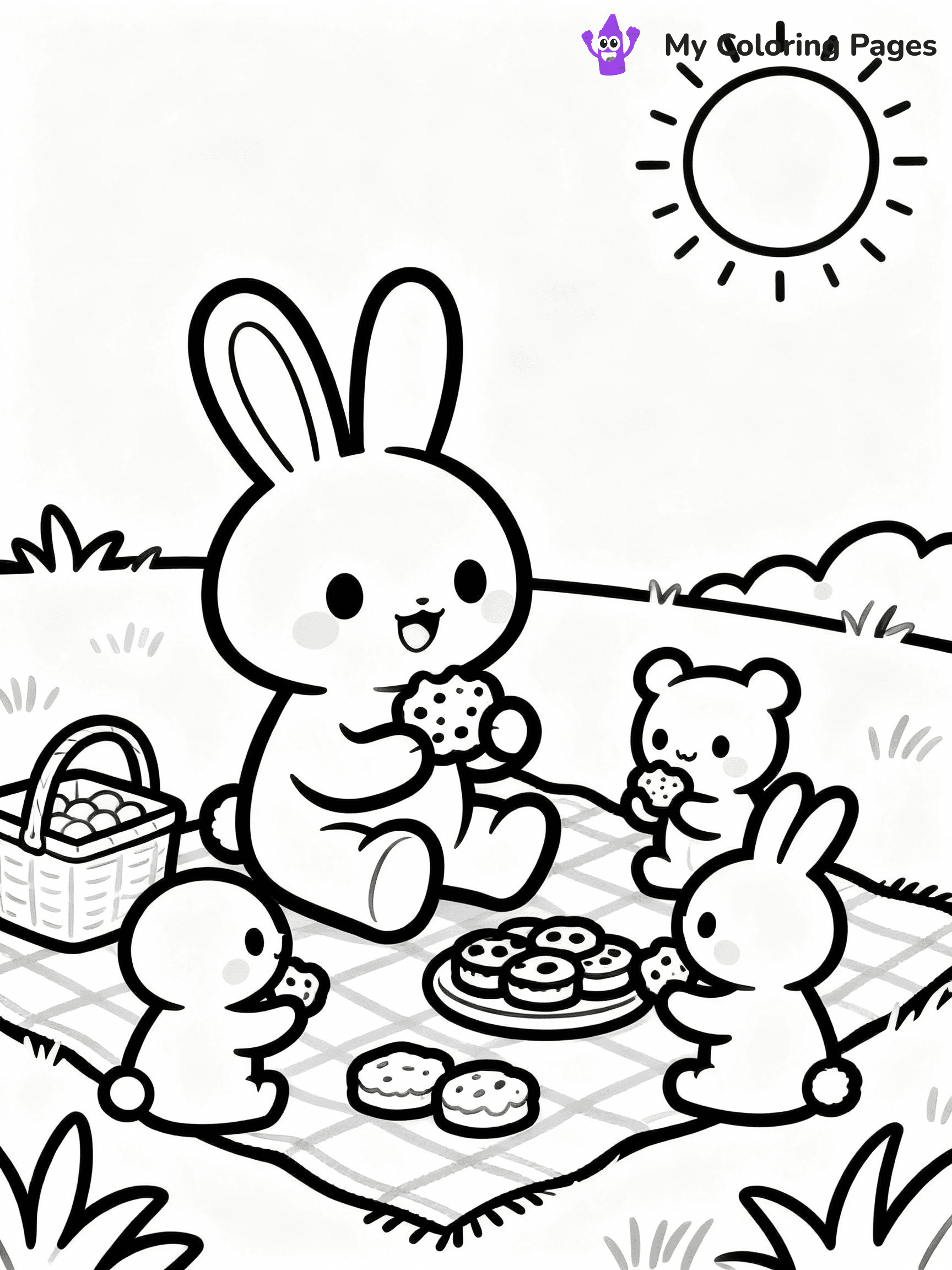 Easter Bunny Coloring Pages - 11