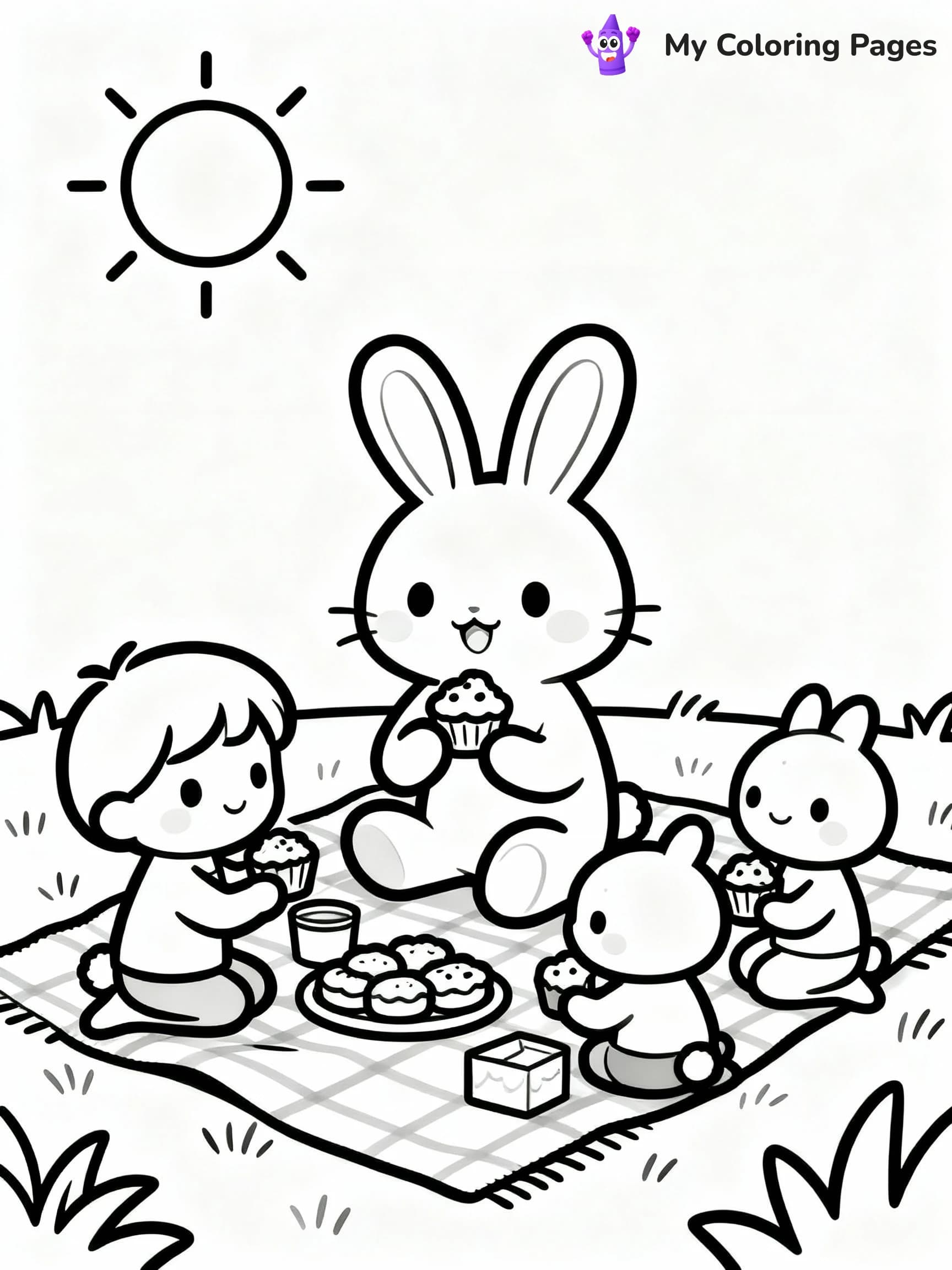 Easter Bunny Coloring Pages - 9