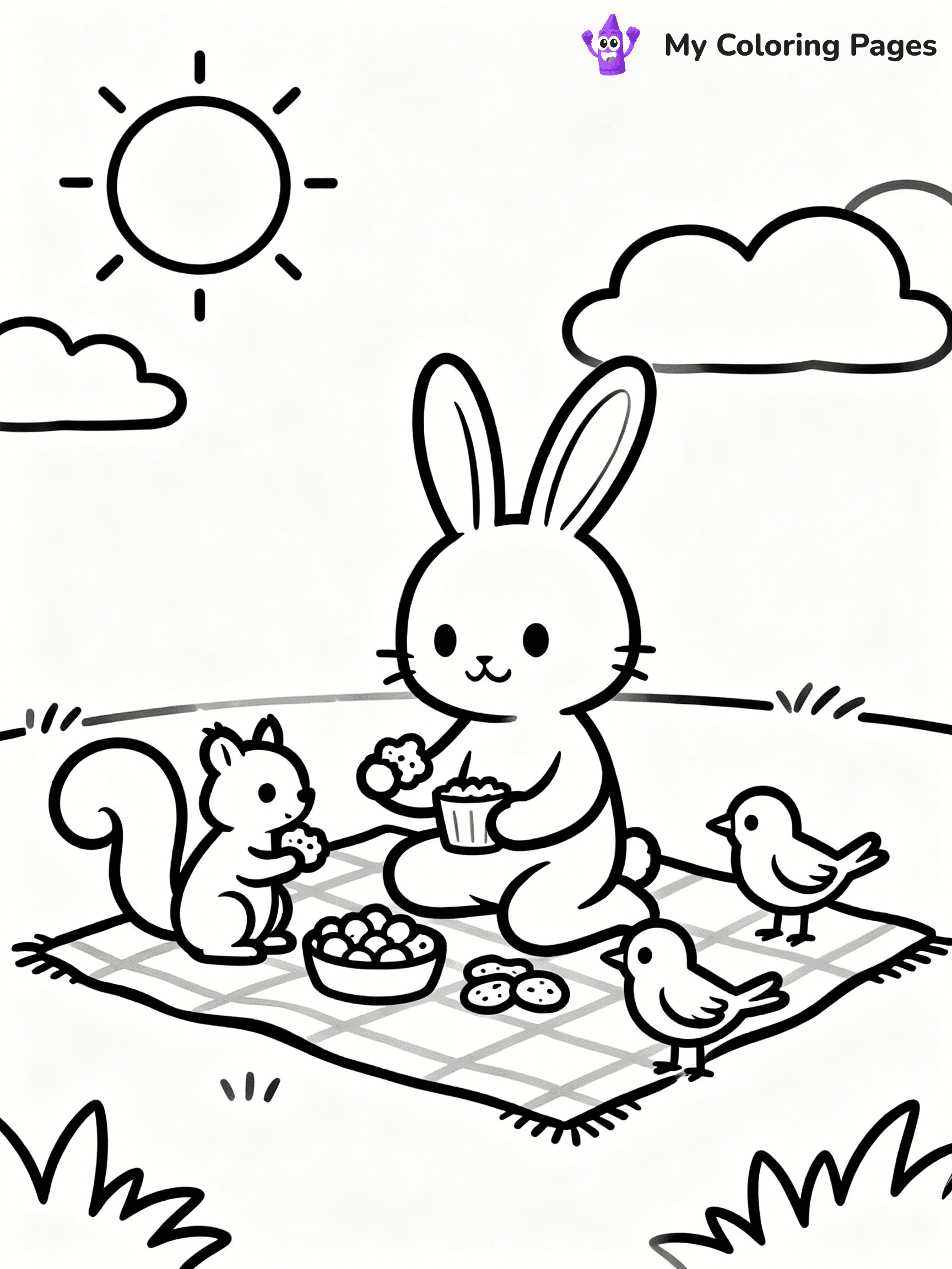 Easter Bunny Coloring Pages - 8