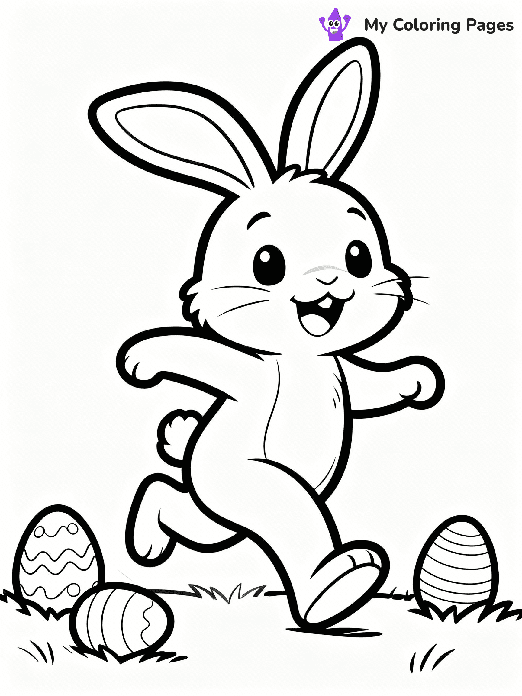 Easter Bunny Coloring Pages - 5