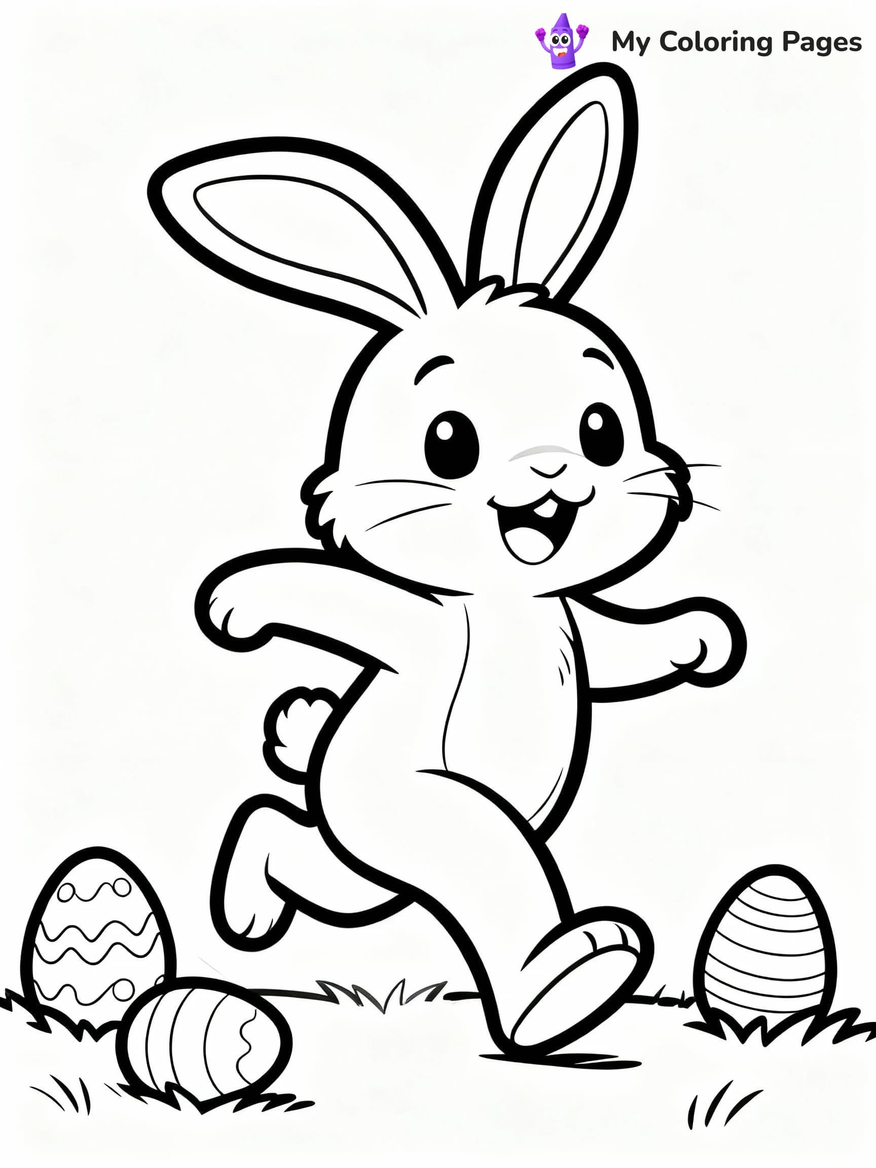 Easter Bunny Coloring Pages - 5