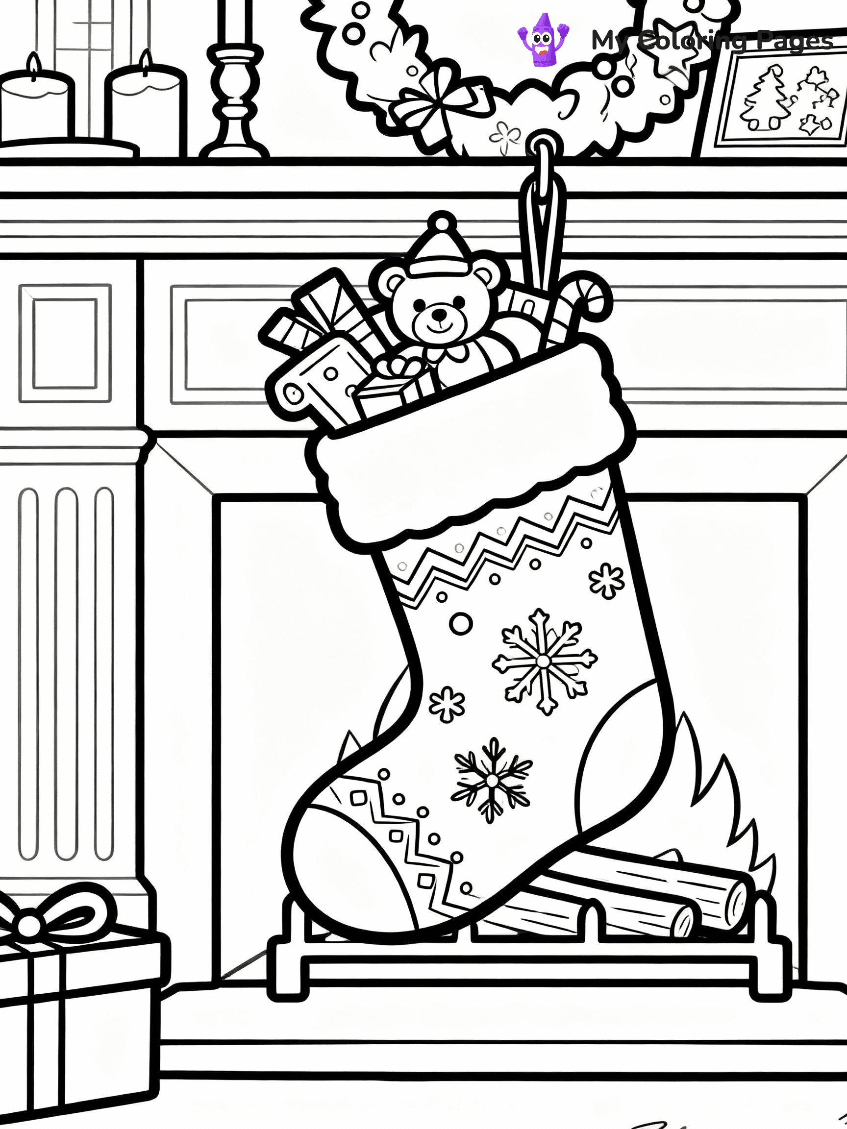 Stocking Coloring Pages - 10
