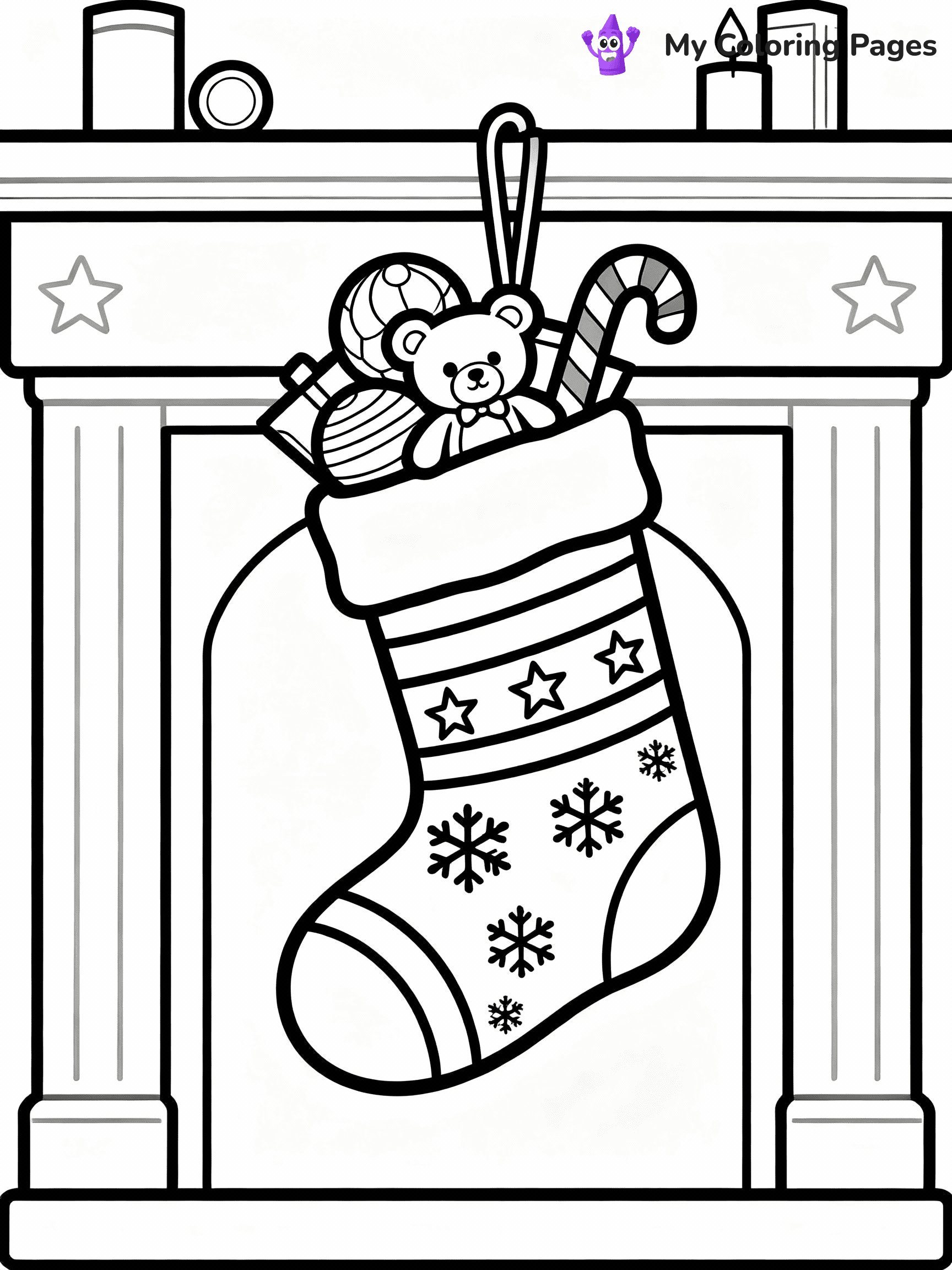 Stocking Coloring Pages - 8