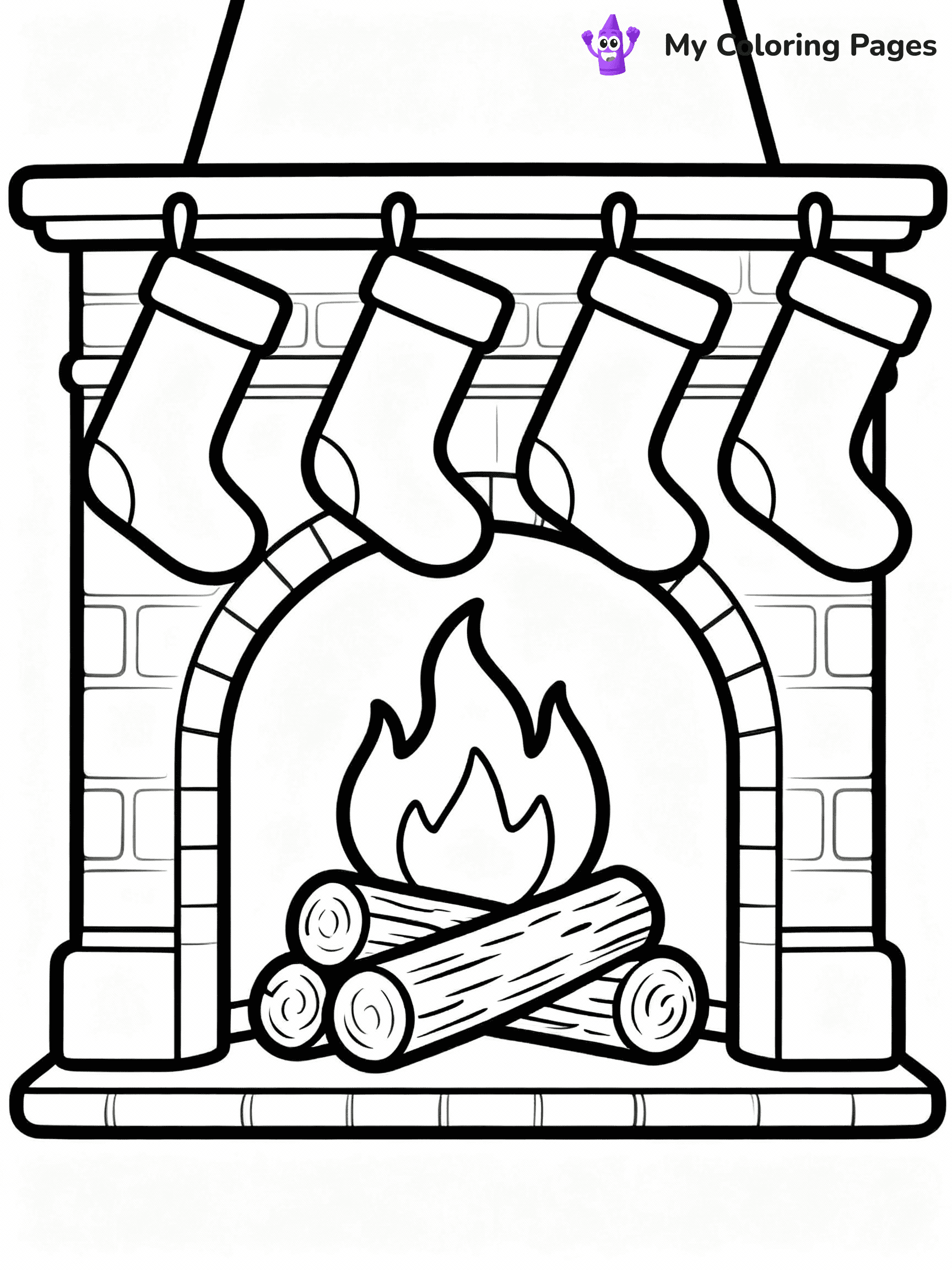 Stocking Coloring Pages - 5