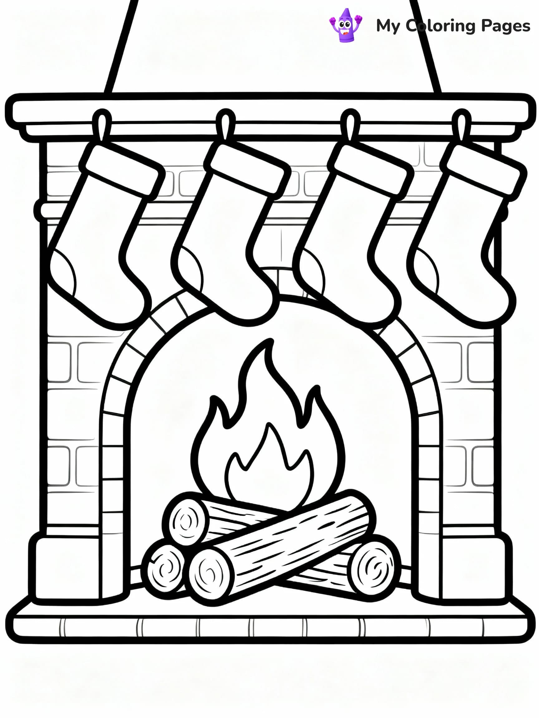 Stocking Coloring Pages - 5