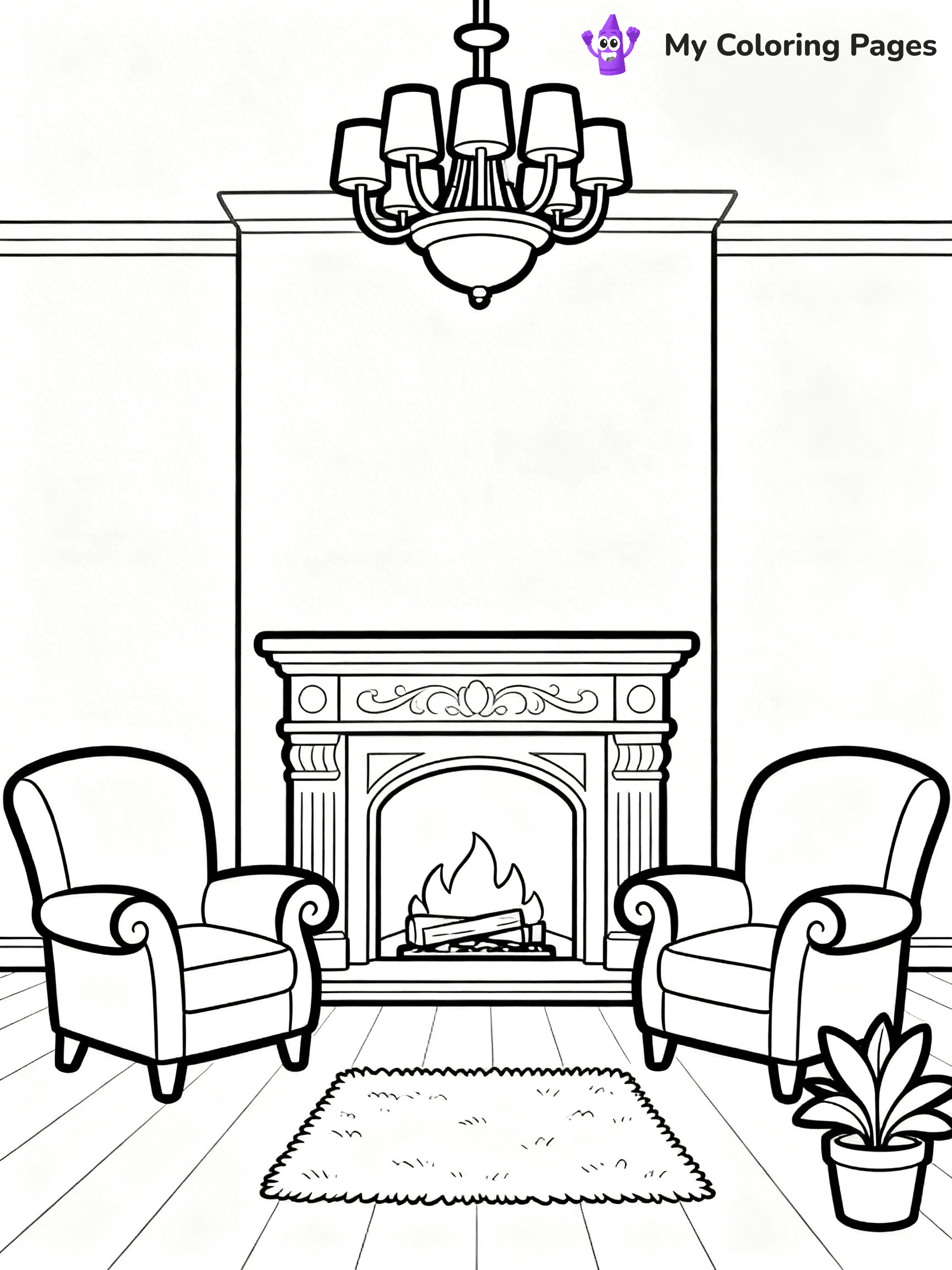 Mansion Coloring Pages - 108