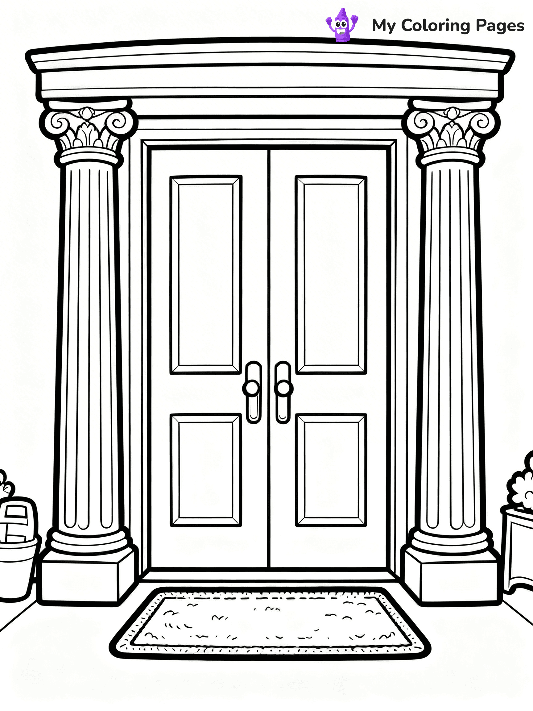 Mansion Coloring Pages - 97