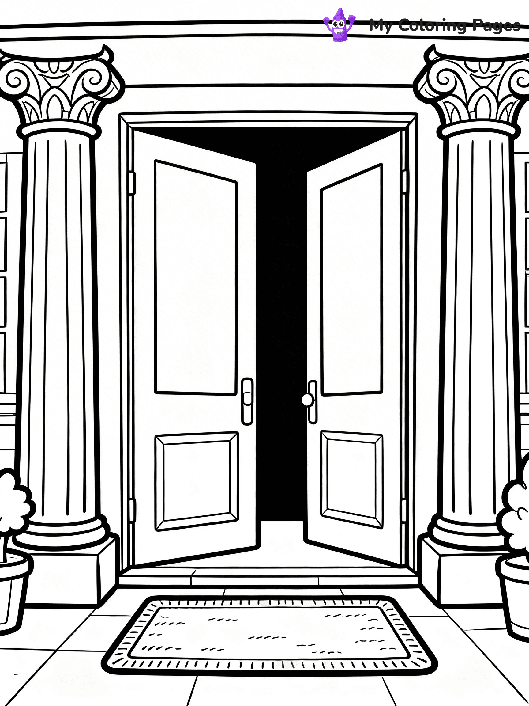 Mansion Coloring Pages - 94