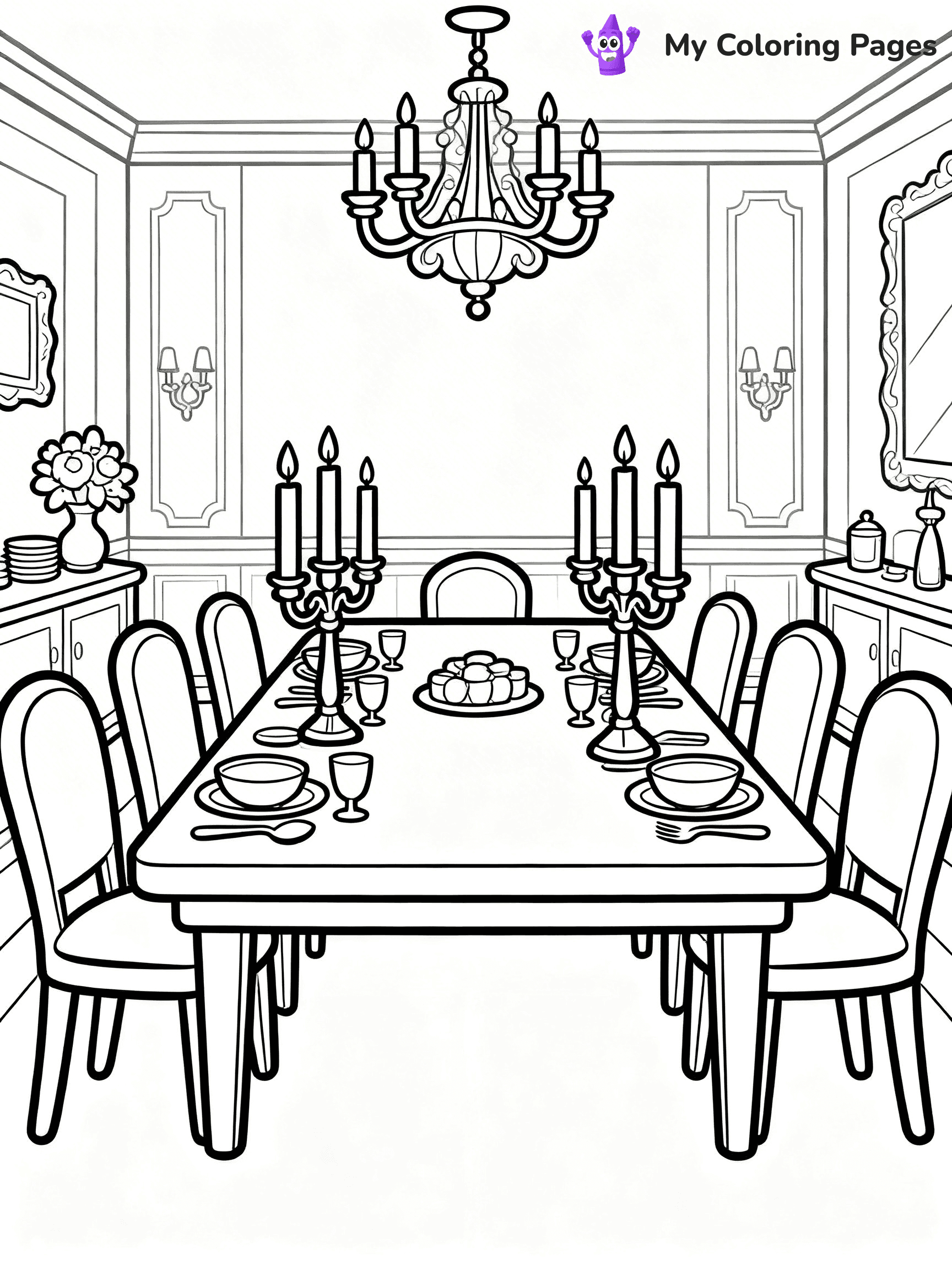 Mansion Coloring Pages - 91