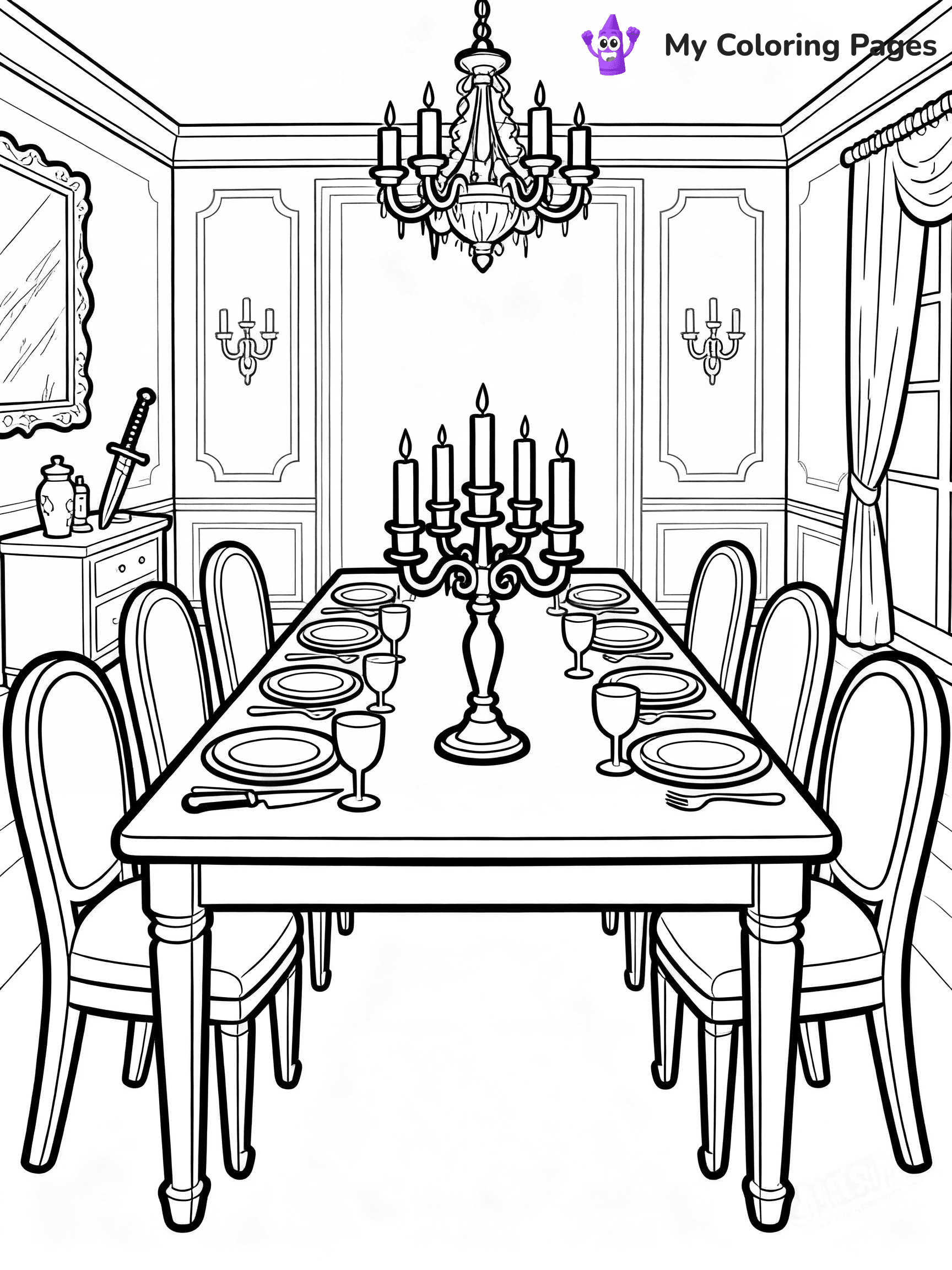 Mansion Coloring Pages - 87