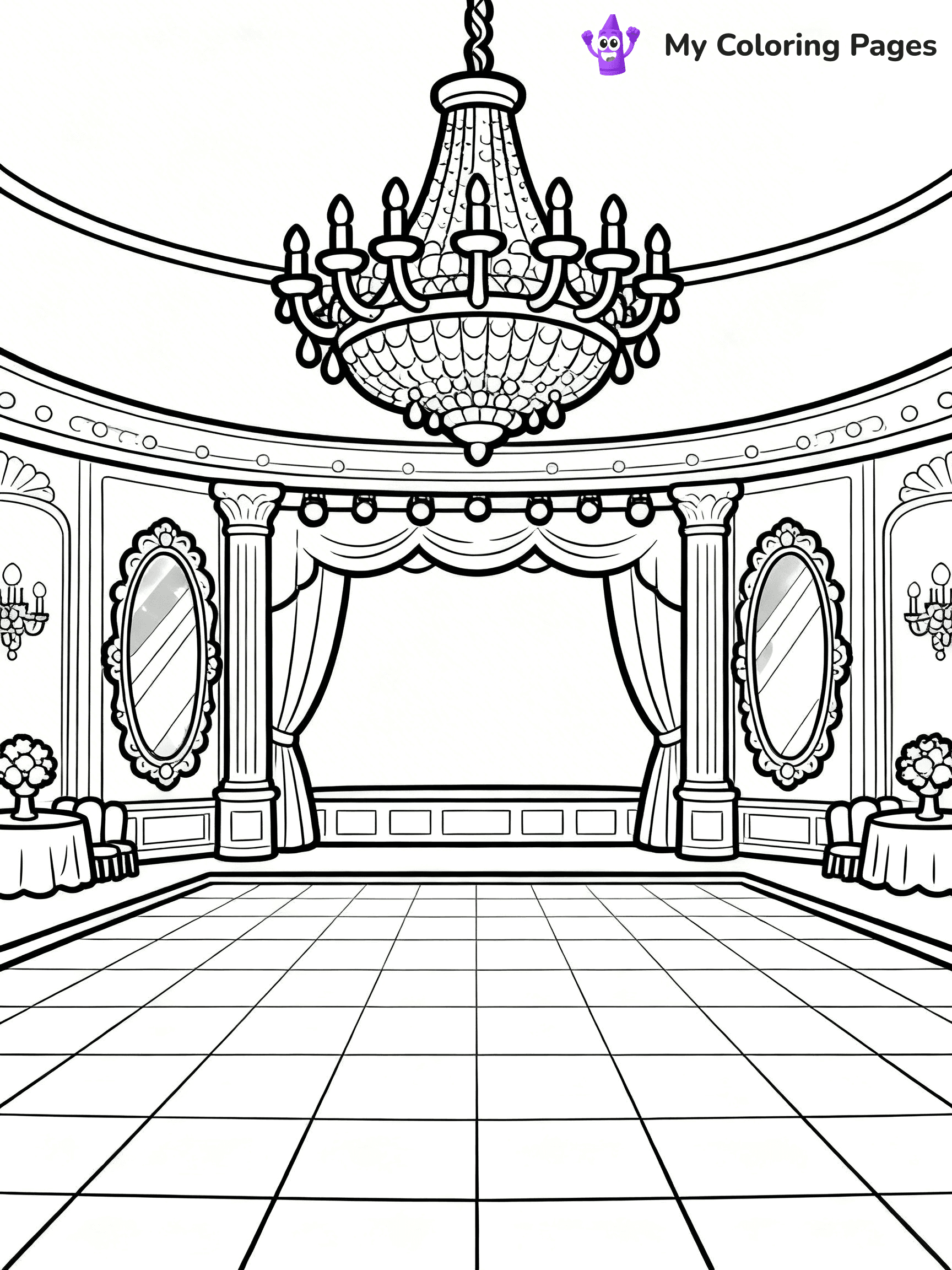 Mansion Coloring Pages - 85