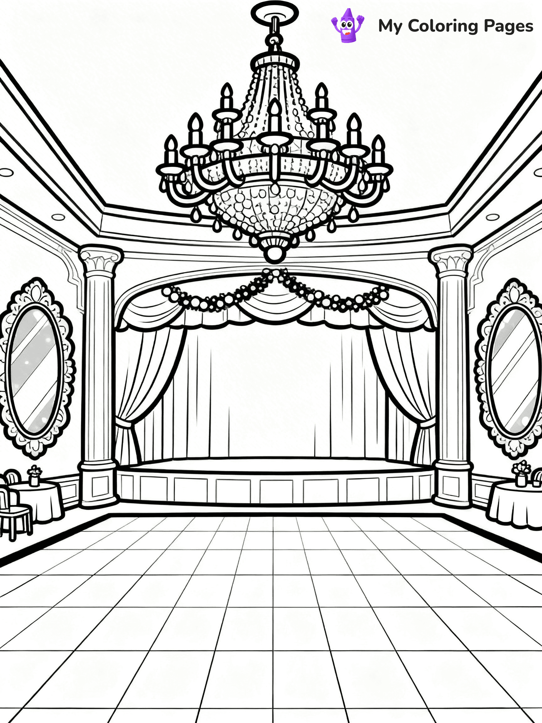 Mansion Coloring Pages - 82