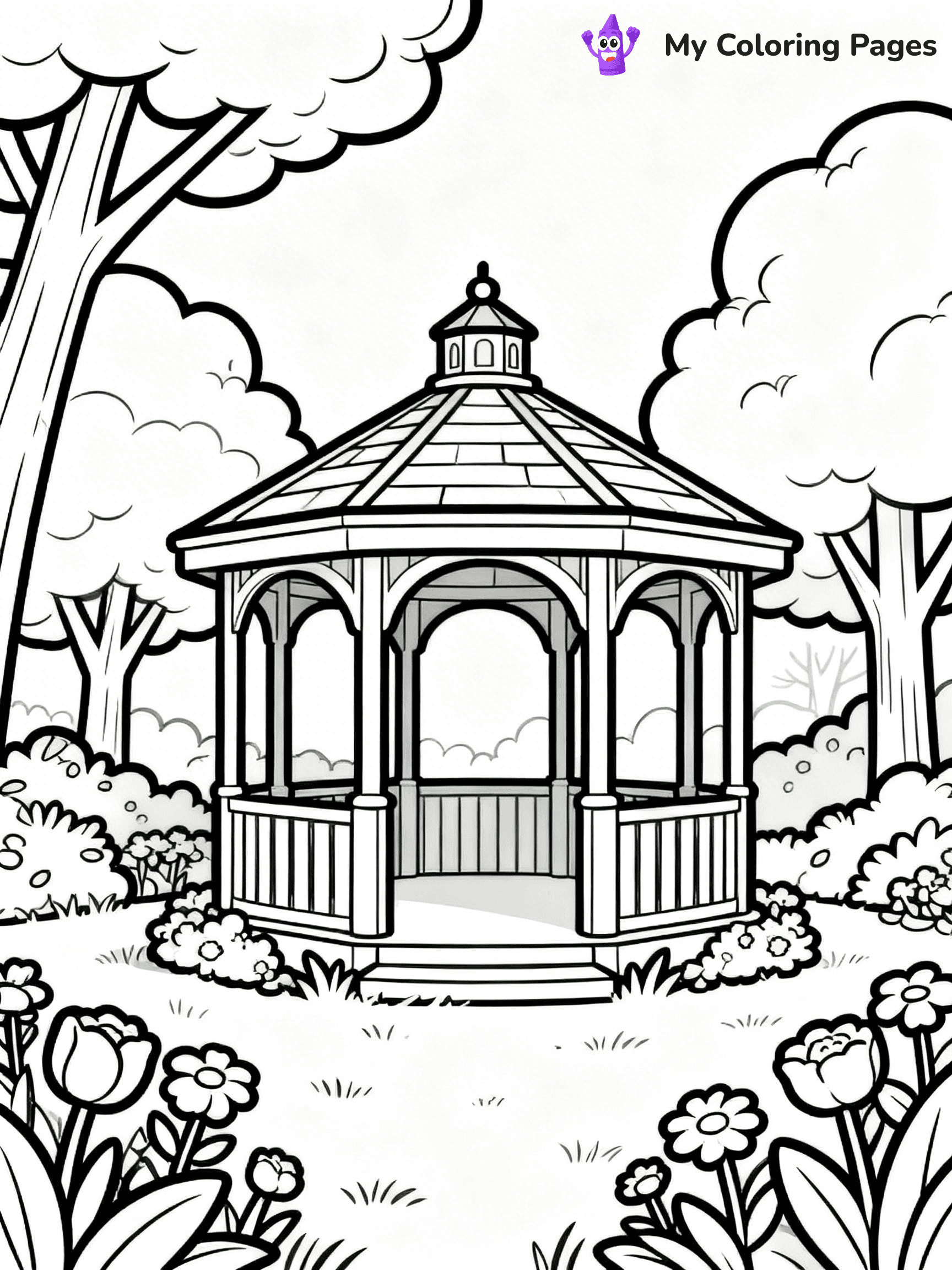 Mansion Coloring Pages - 68