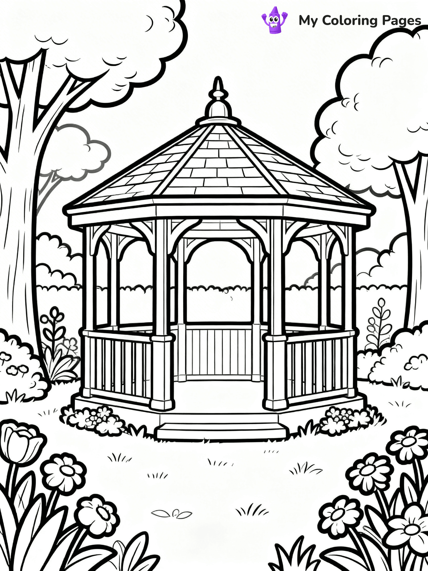 Mansion Coloring Pages - 66