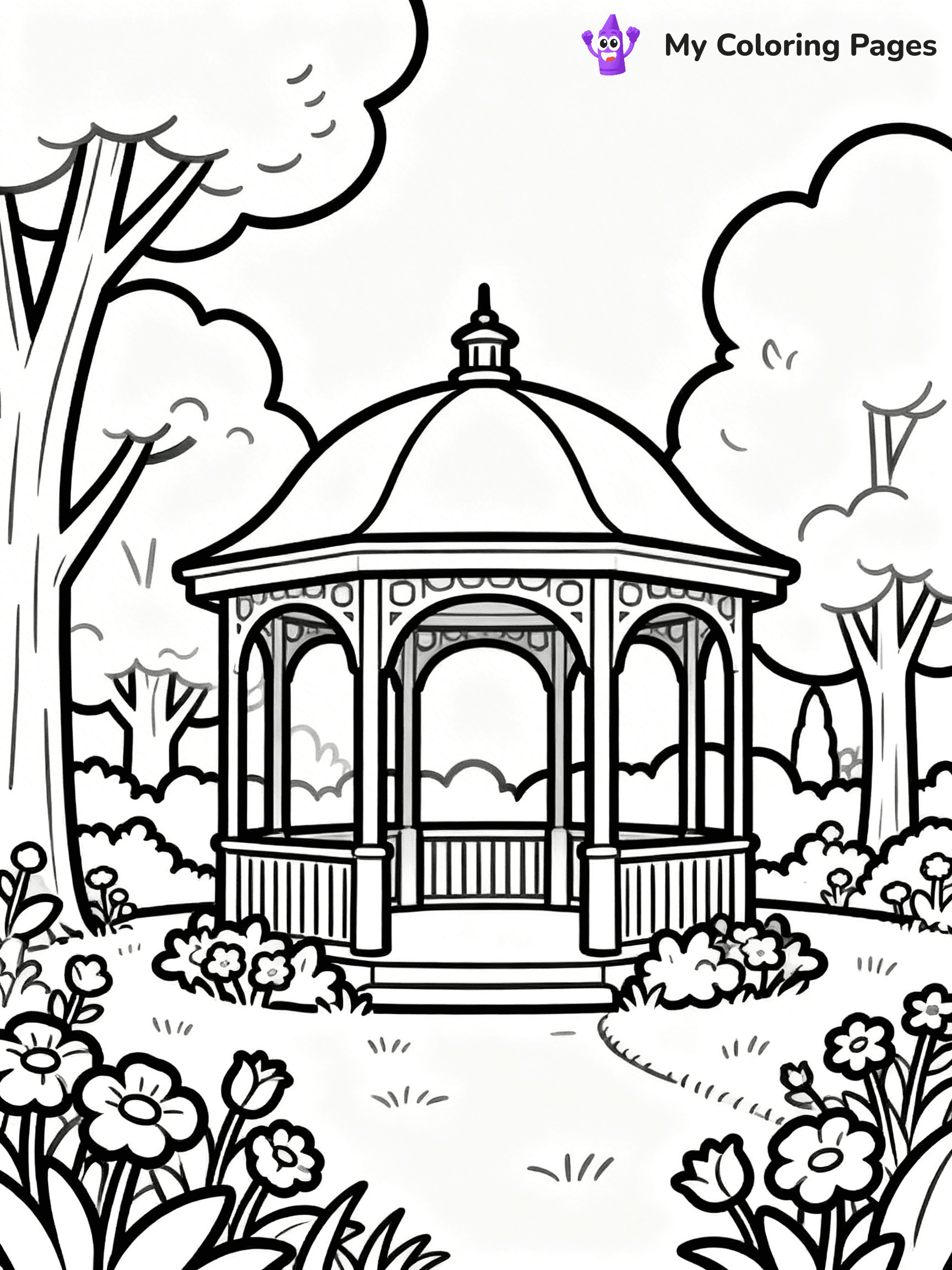 Mansion Coloring Pages - 65