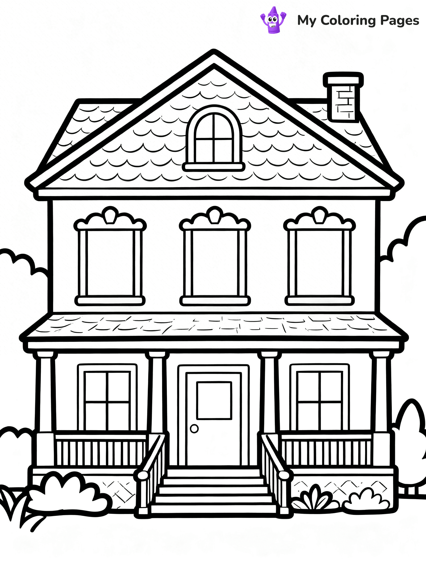 Mansion Coloring Pages - 63