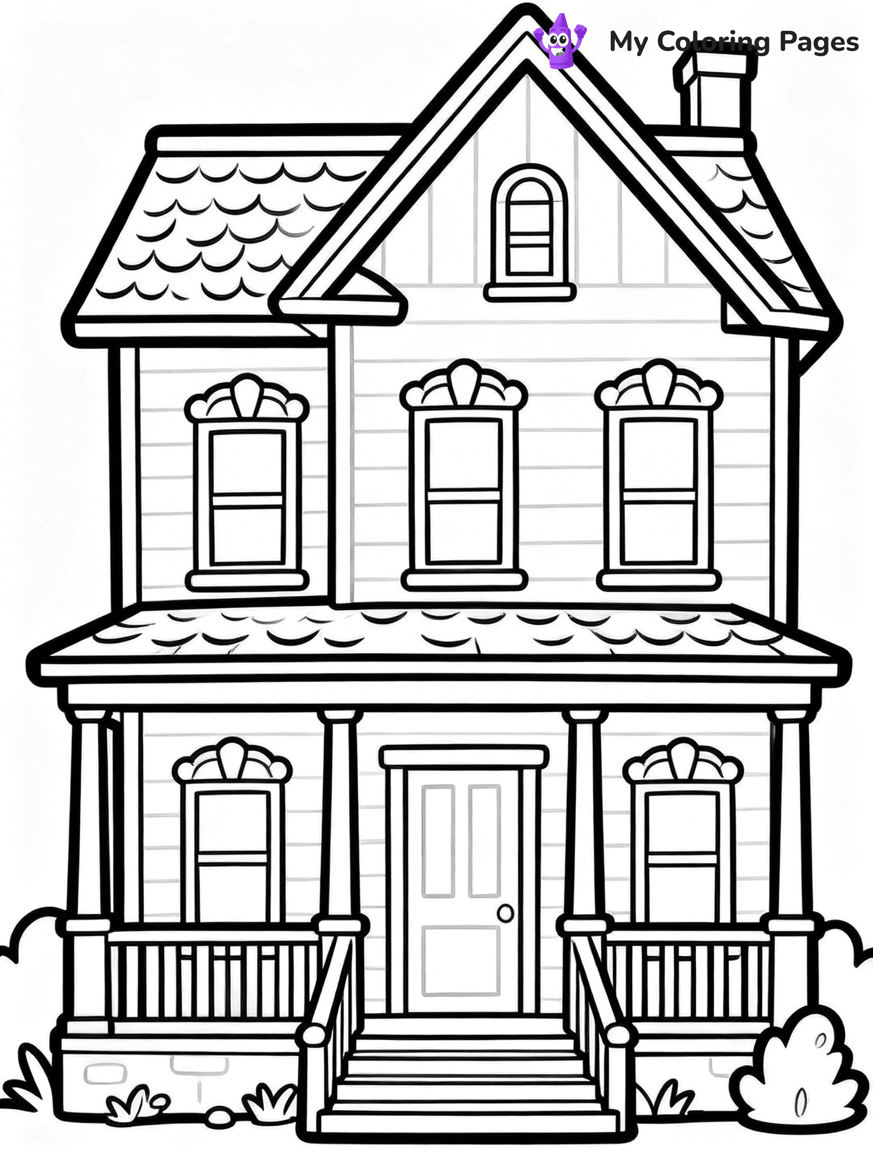 Mansion Coloring Pages - 58