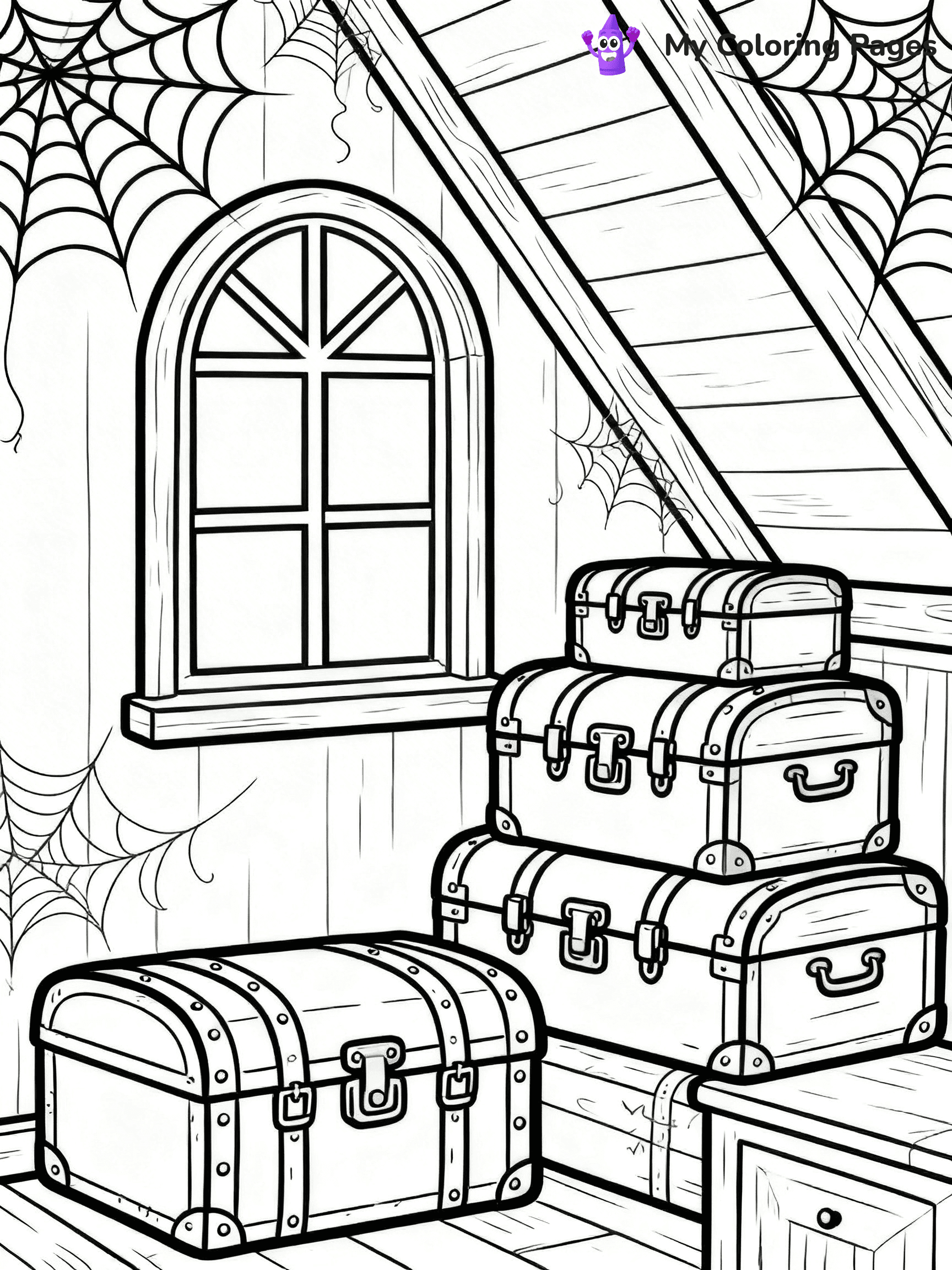 Mansion Coloring Pages - 55