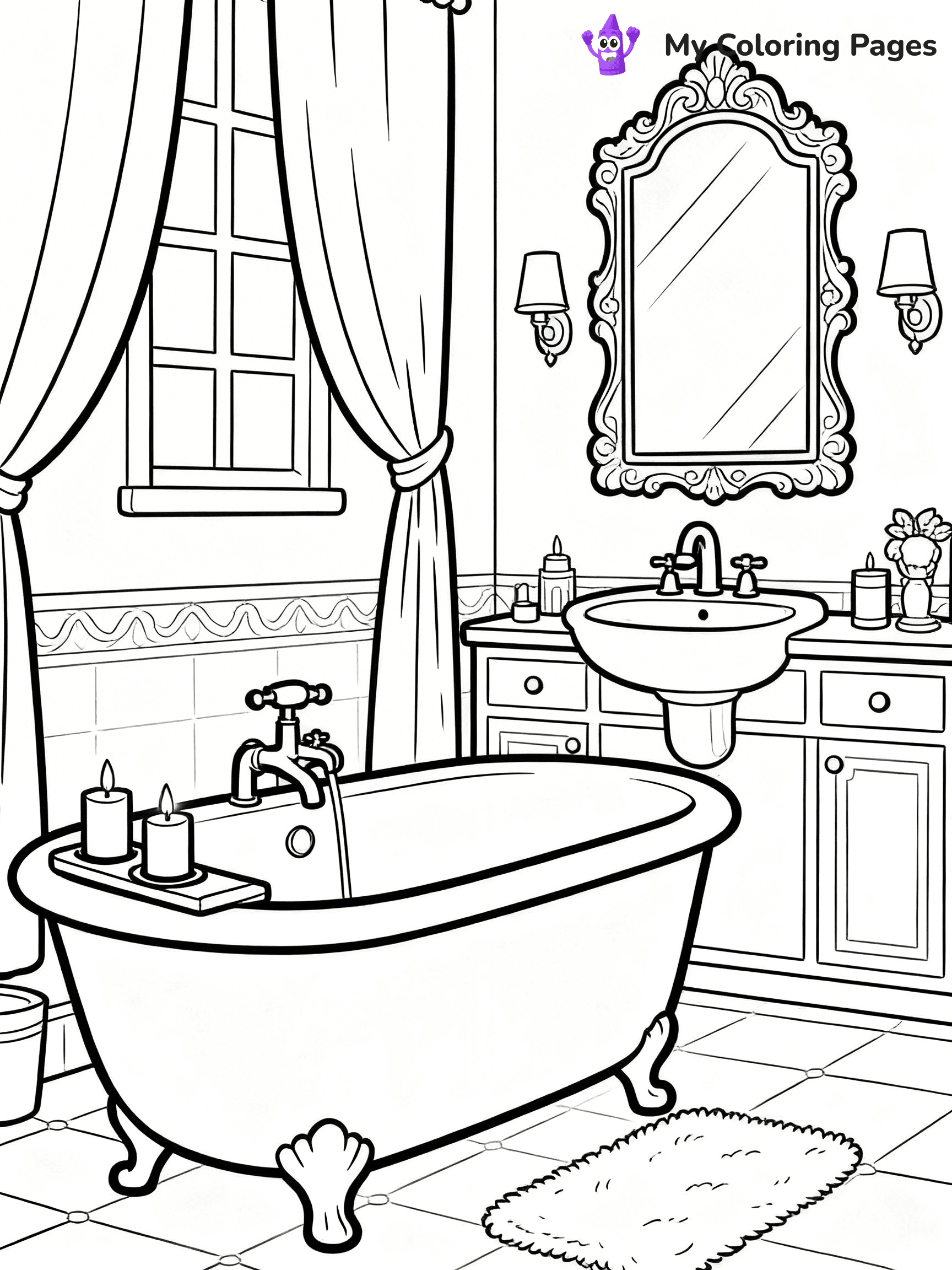 Mansion Coloring Pages - 50